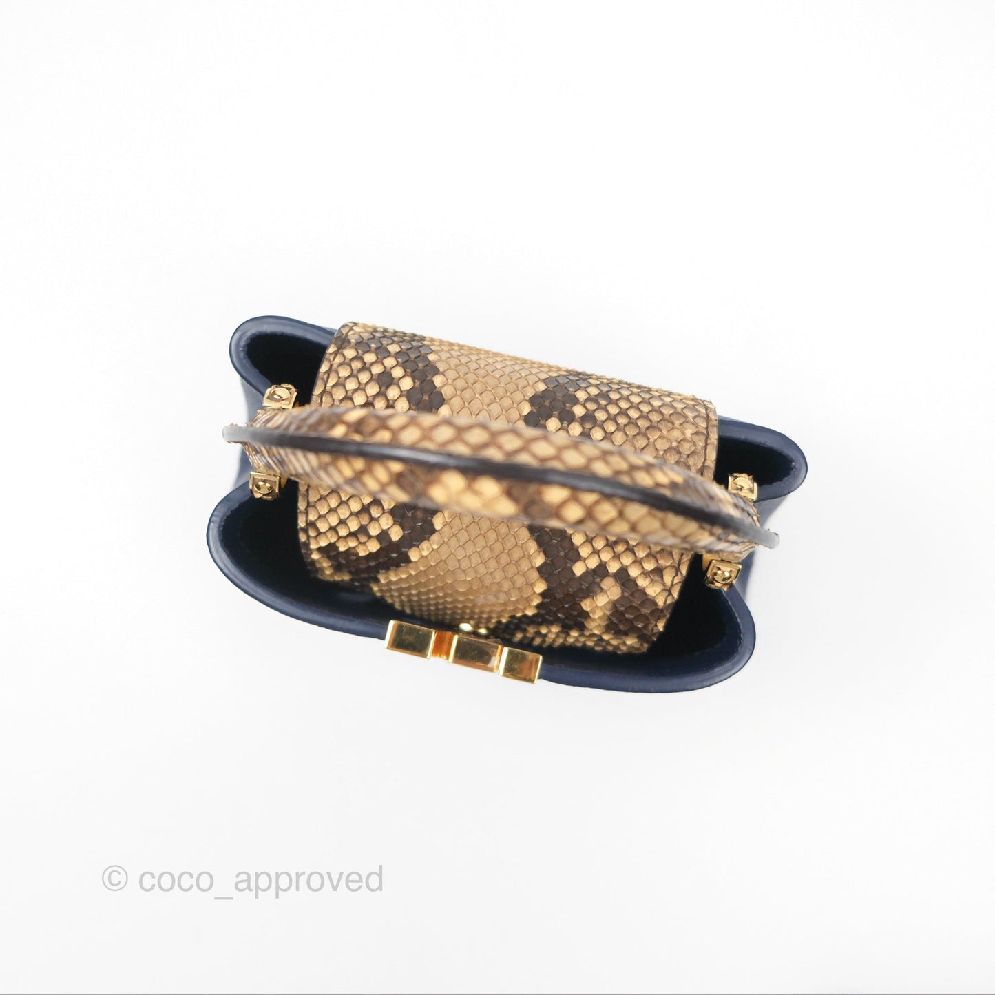 Louis Vuitton Capucines Mini Navy in Taurillon Leather and Python Leather