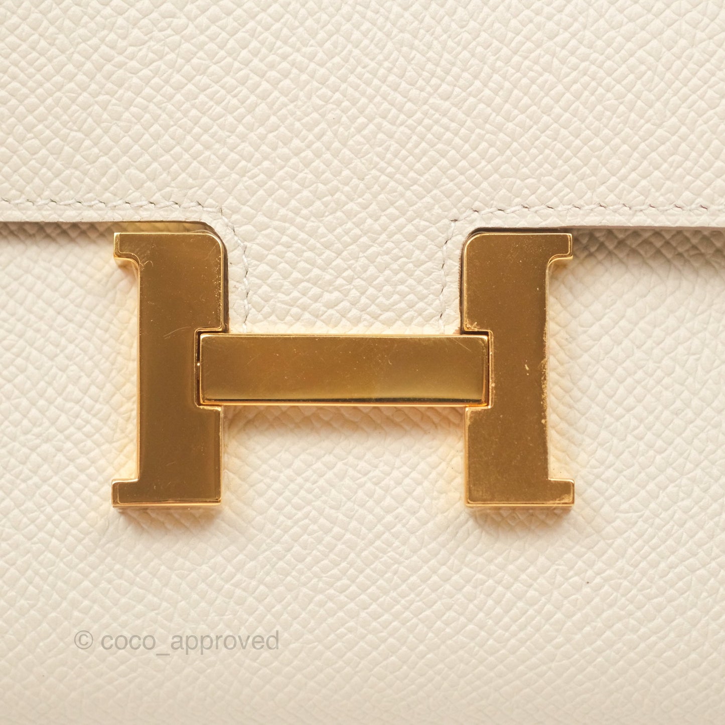 Hermès Constance Long To Go Wallet Craie 10 Epsom Gold Hardware
