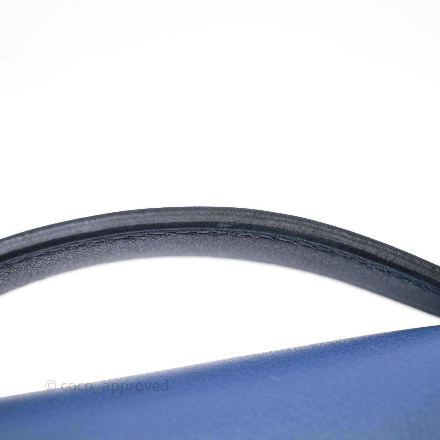 Hermès Kelly Pochette Clutch Bleu Brighton 7E Swift Gold Hardware