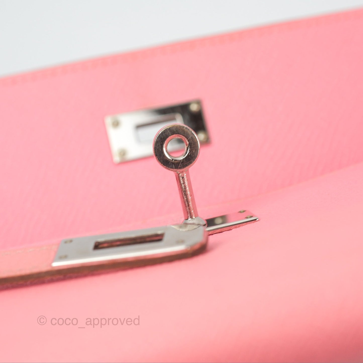 Hermès Kelly Wallet Rose Confetti Epsom Palladium Hardware