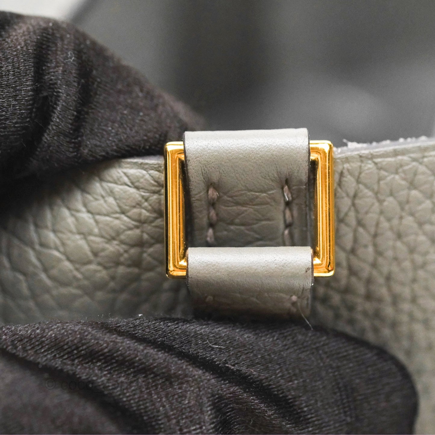 Hermès Picotin Lock 18 Gris Meyer 0L Clemence Gold Hardware