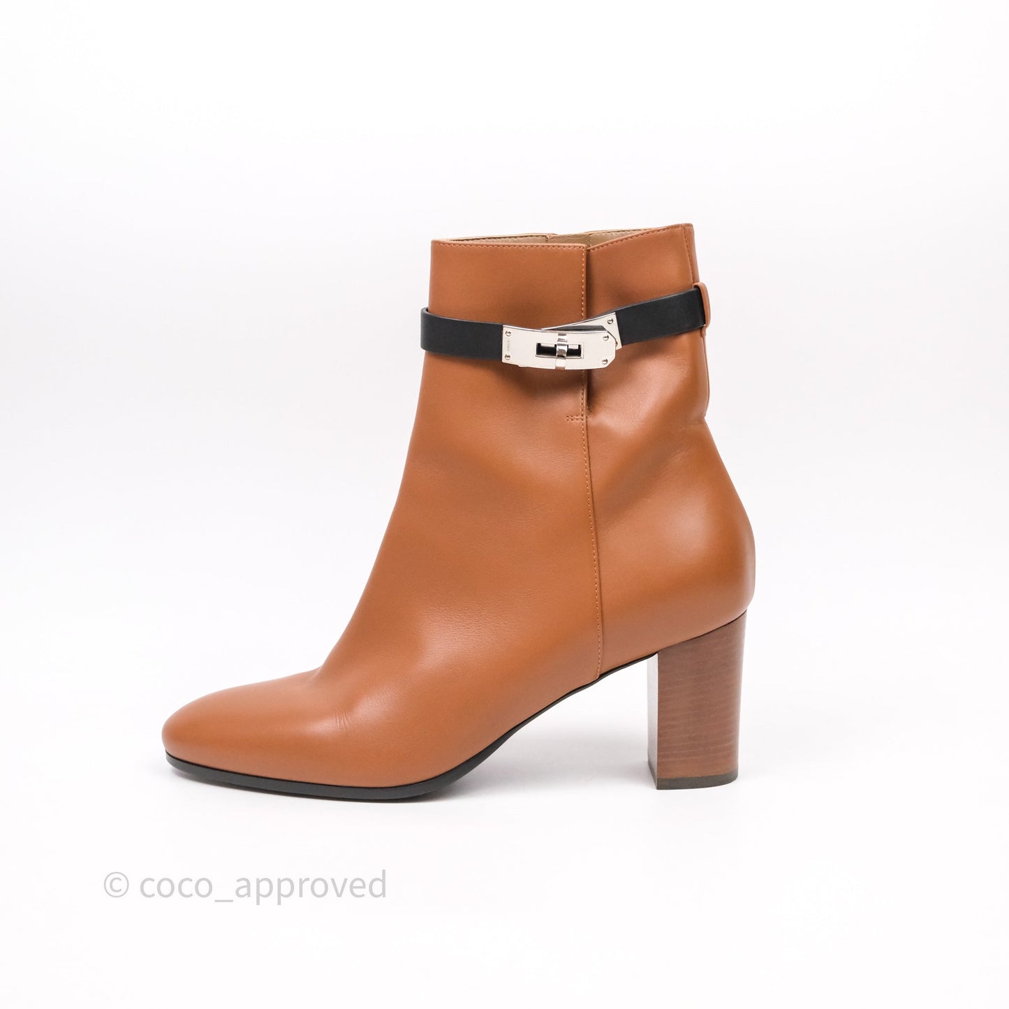 Hermes Saint Germain Ankle Boots Brown Size 39