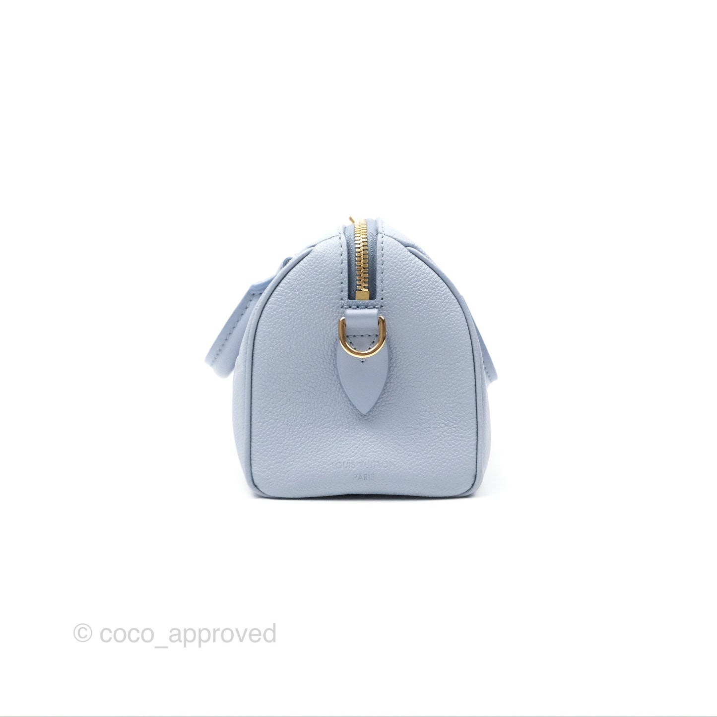 Louis Vuitton Speedy Bandoulière 20 Monogram Empreinte Leather Blue Hour