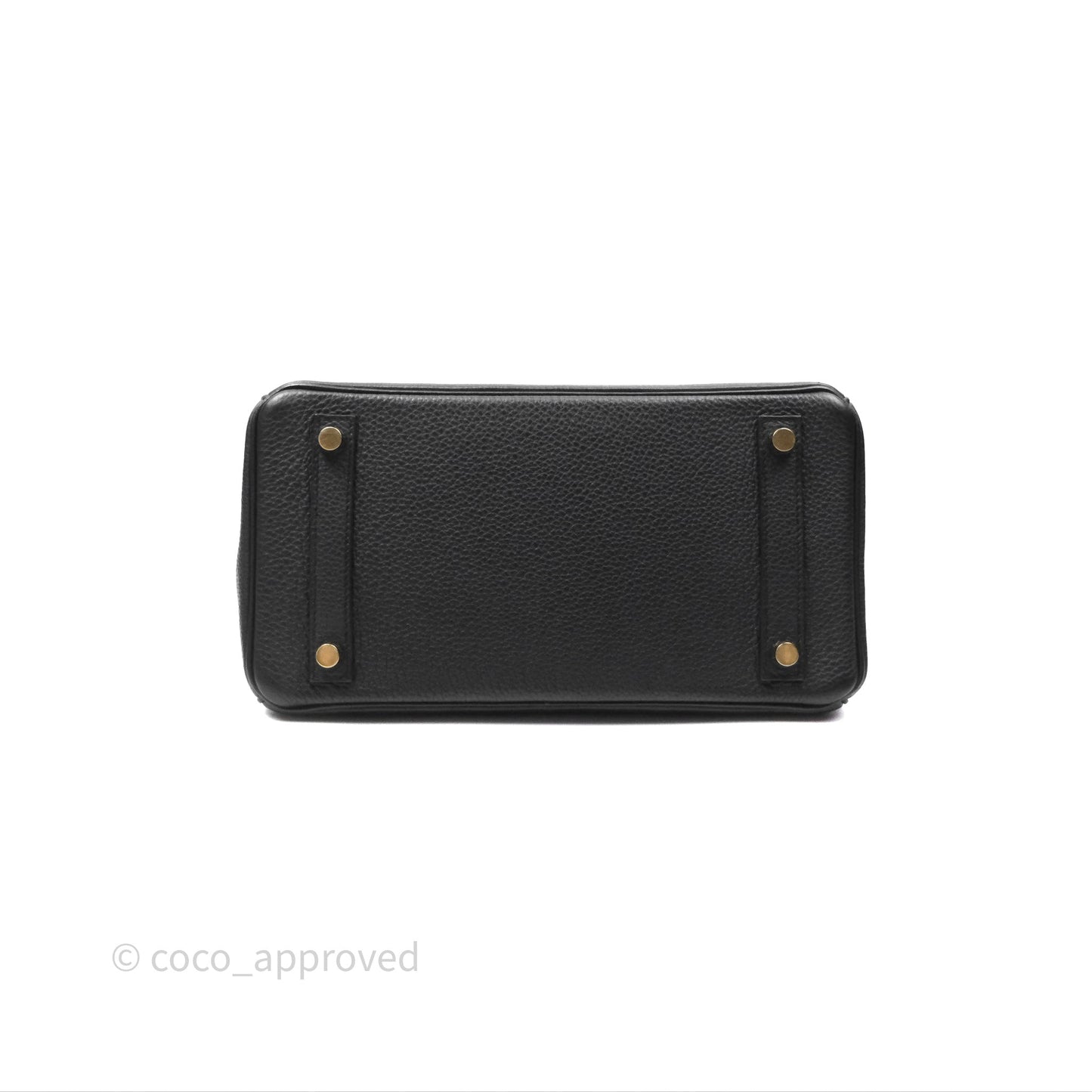Hermès Retourne Birkin 25 Noir Togo Gold Hardware