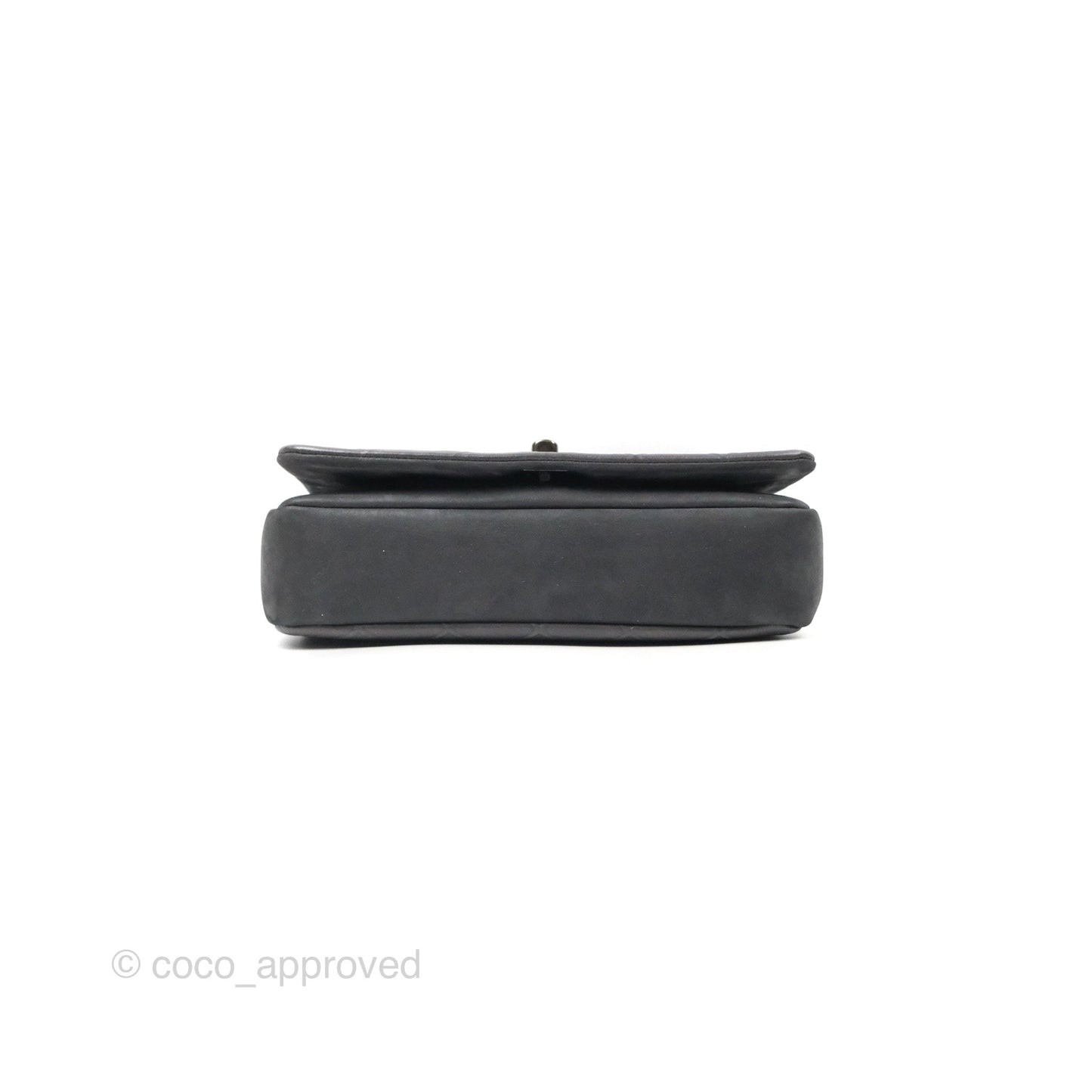 Chanel New Chic Flap Dark Grey Calfskin Ruthenium Hardware