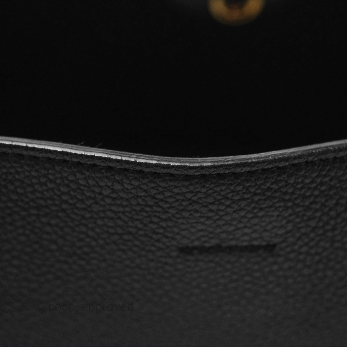Celine Small Sangle Bucket Bag Black Grained Calfskin Gold Hardware