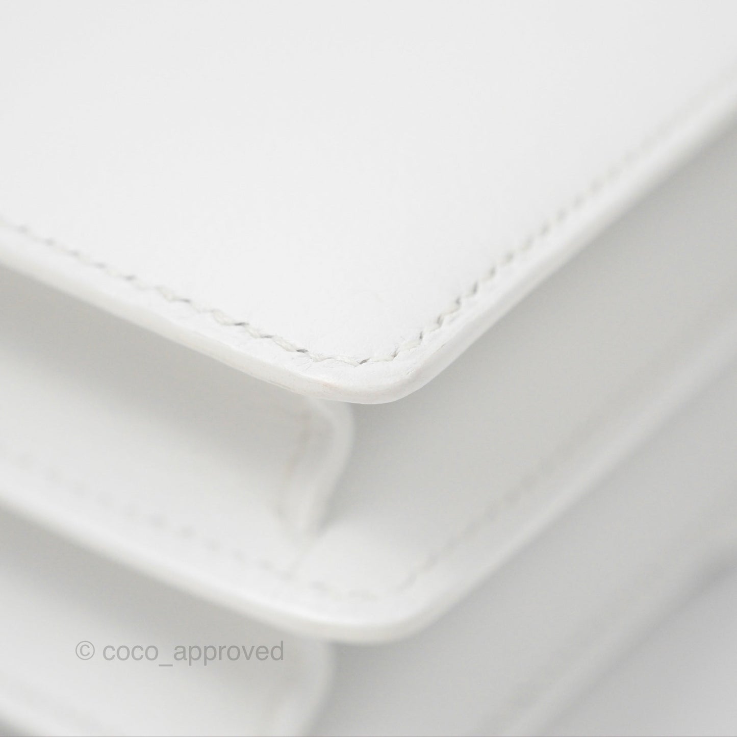 Hermès Roulis Mini 18 New White Evercolor Permabrass Hardware