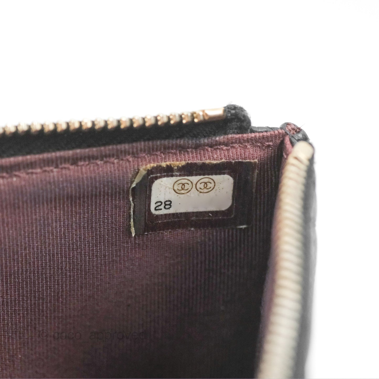 Chanel Classic Long Wallet Pouch Black Caviar