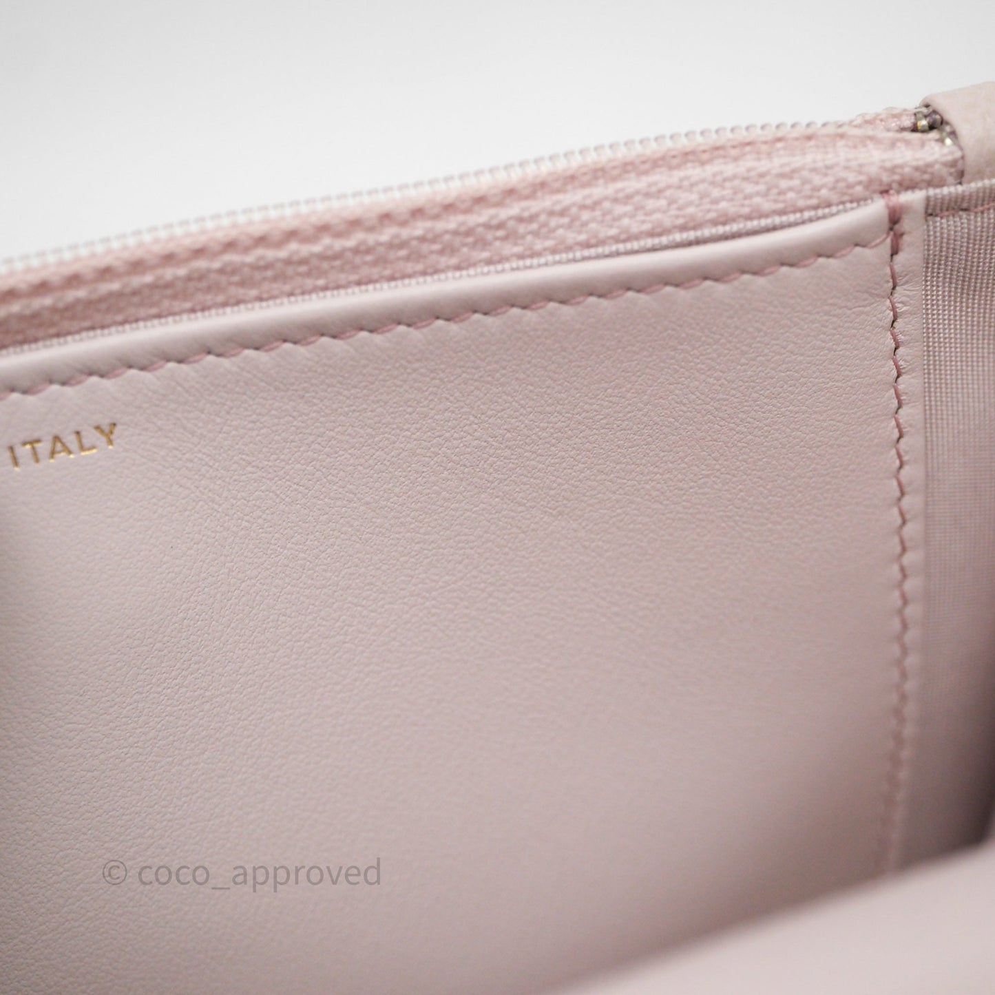 Chanel WOC Wallet On Chain CC Coco Chain Quilted Lilac Caviar Gold Hardware