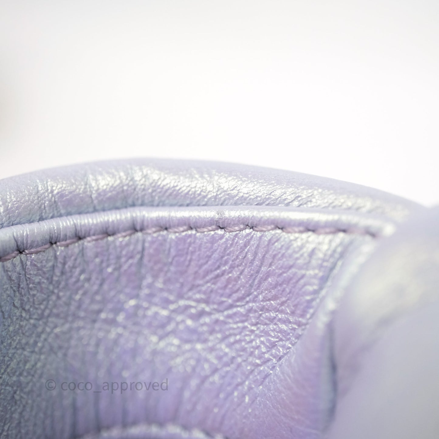 Chanel 19 Small Iridescent Purple Mixed Hardware