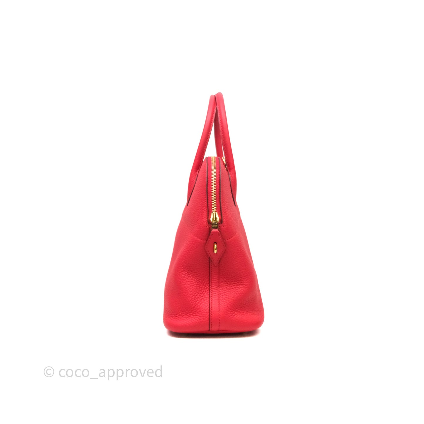 Hermès Bolide 31 Rouge Clemence Gold Hardware