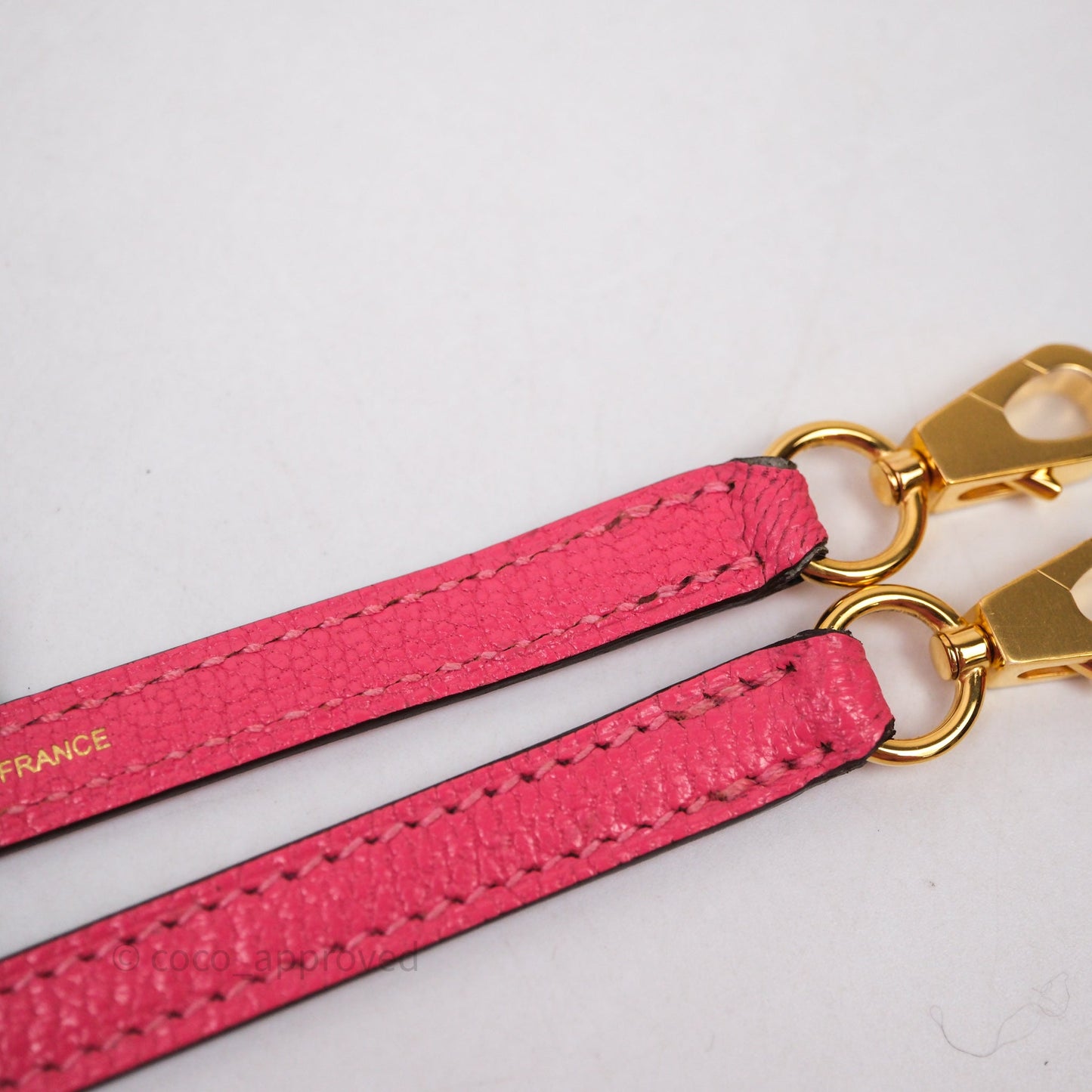 Hermes Mini Kelly II Chevre Mysore U5 Rose Lipstick Gold Hardware