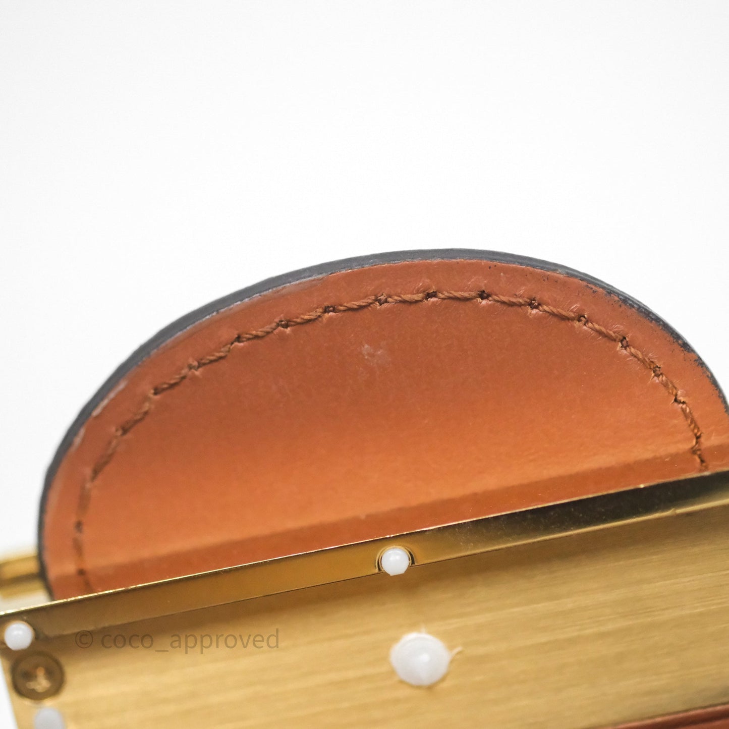 Louis Vuitton Chain Wallet Dauphine Monogram Tan Calfskin