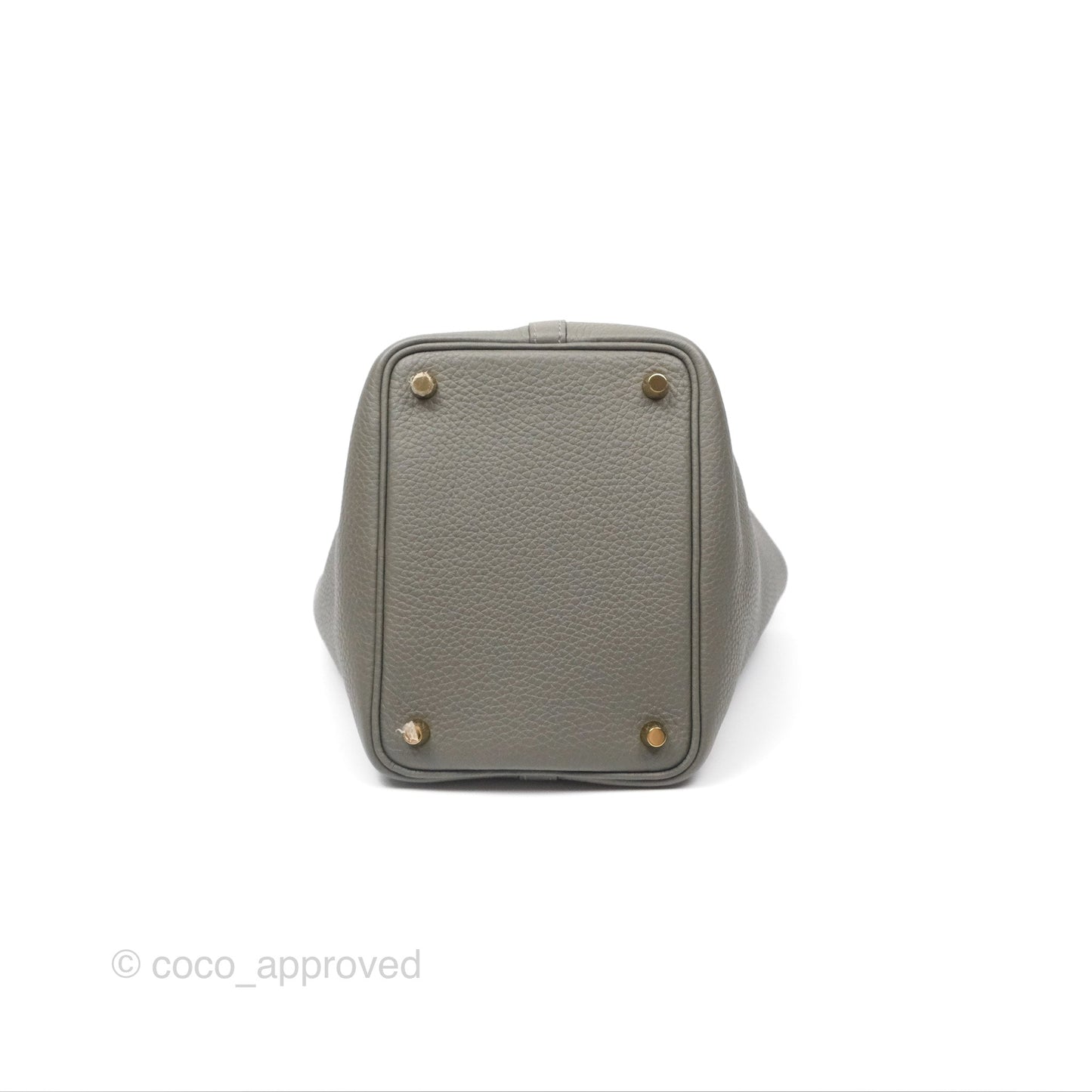 Hermès Picotin Lock 18 Gris Meyer 0L Clemence Gold Hardware