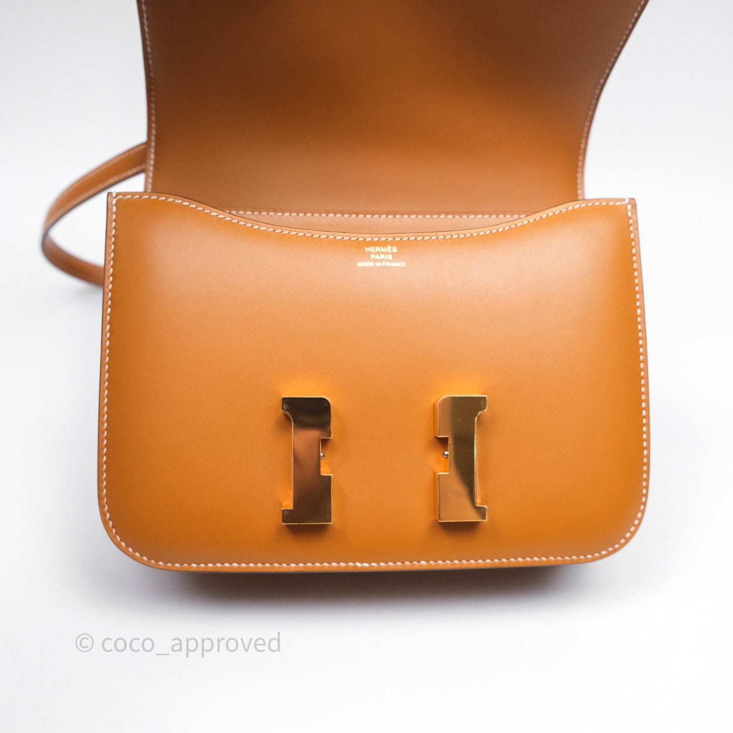 Hermès Constance Mini 18cm Naturel-Sablé 21 Butler Gold Hardware