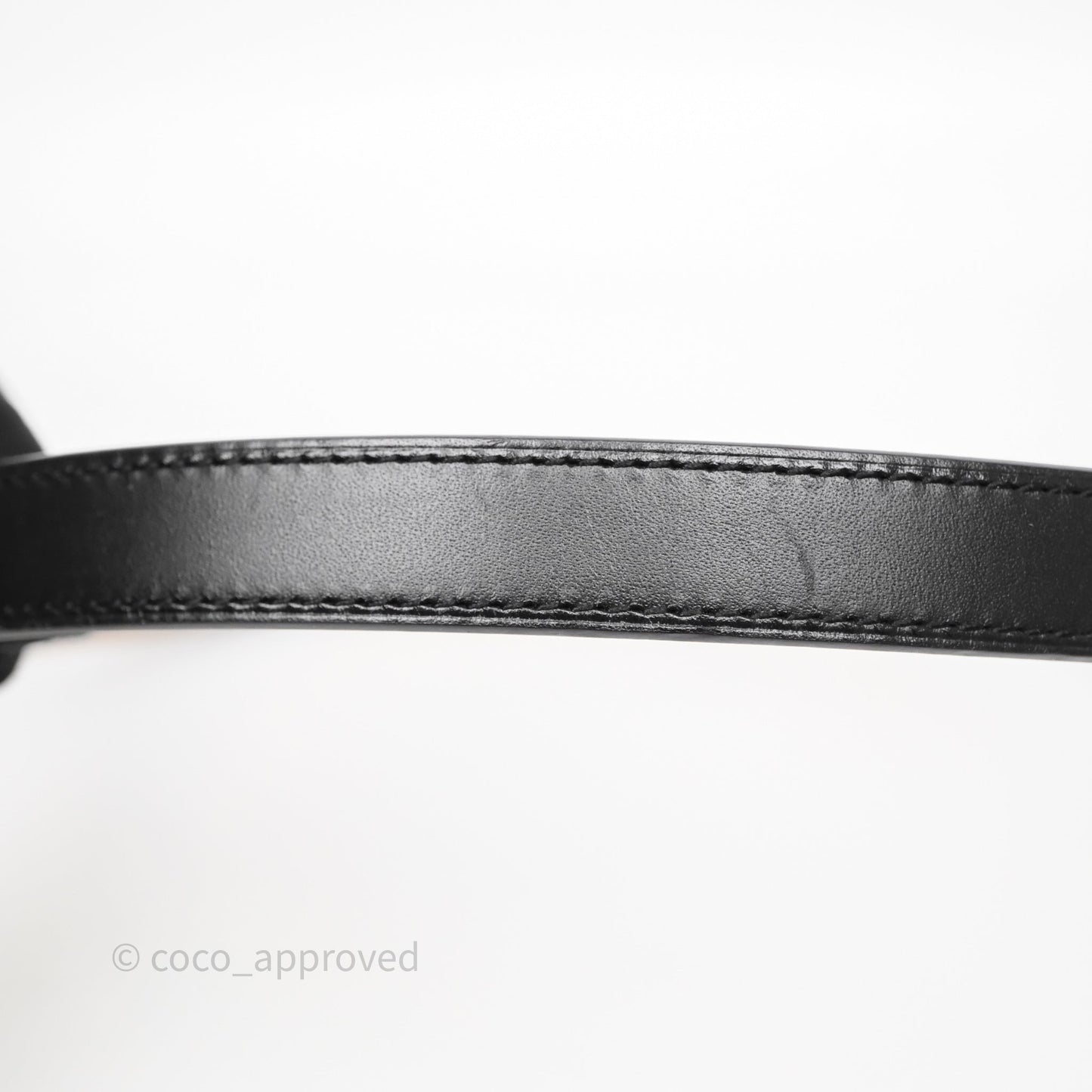 Hermès Kelly Buckle Belt Black Noir 89 Box Leather Gold Hardware