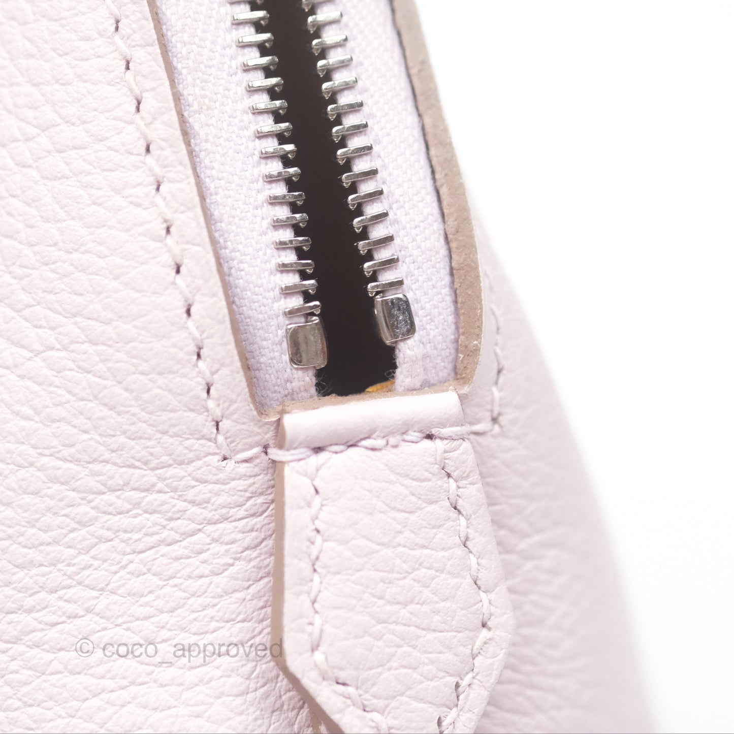Hermès Bolide Mini 1923 Verso Evercolor Mauve Pale 09/ Caramel 28 Palladium Hardware