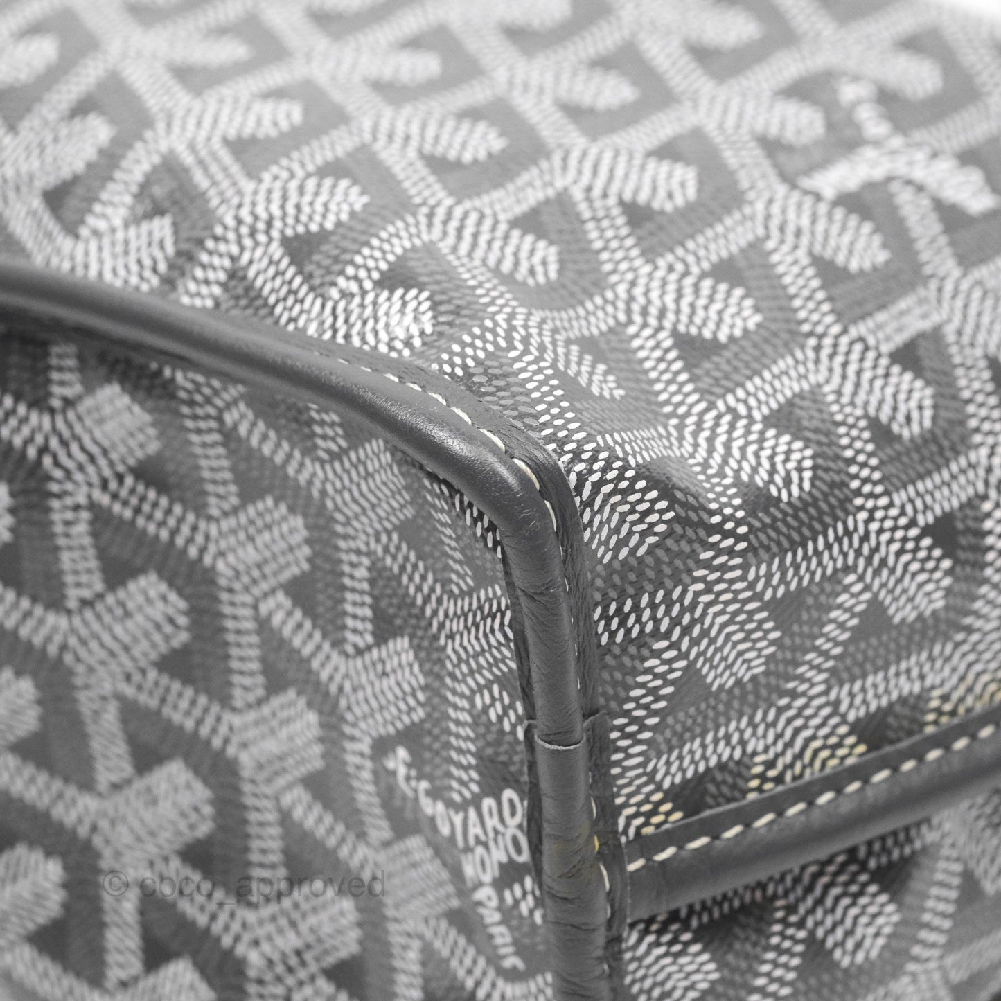 Goyard Anjou Mini Bag Goyardine Canvas Grey