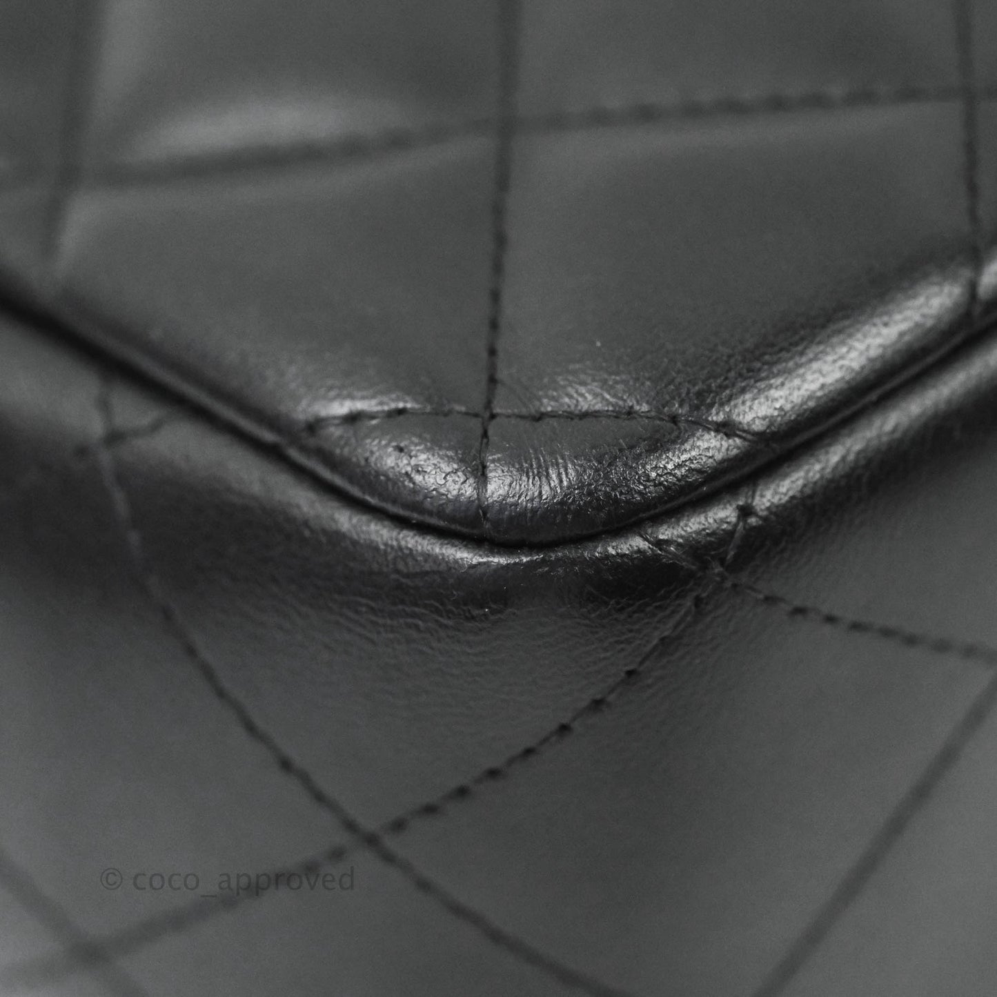 Chanel Jumbo Double Flap Black Lambskin Silver Hardware⁣⁣