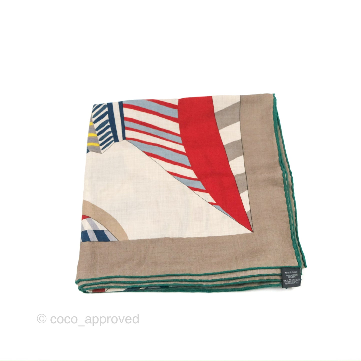 Hermes La Selle Imaginaire Scarf Shawl 140 Cashmere Silk