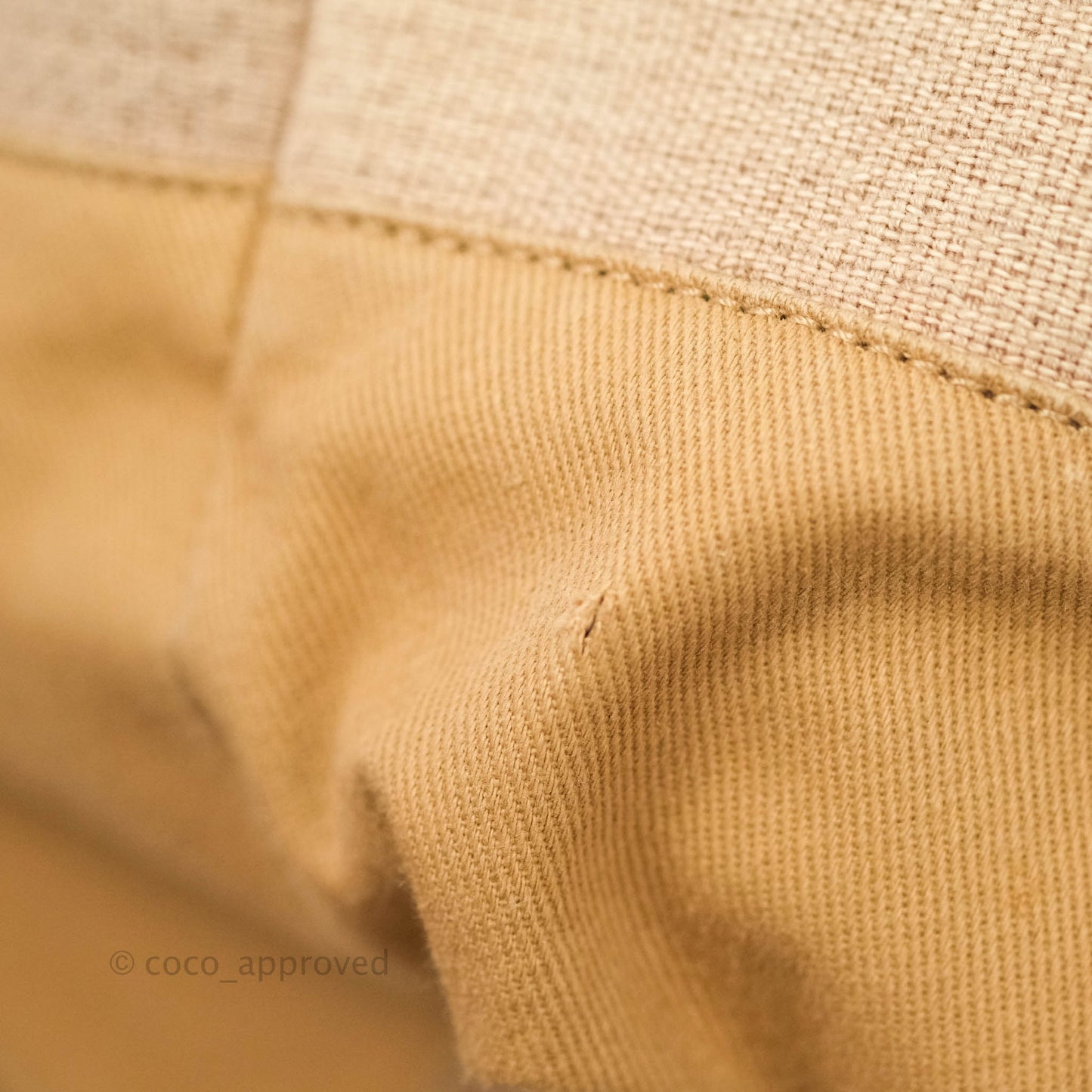 Chanel Large Deauville Beige Canvas Silver Hardware