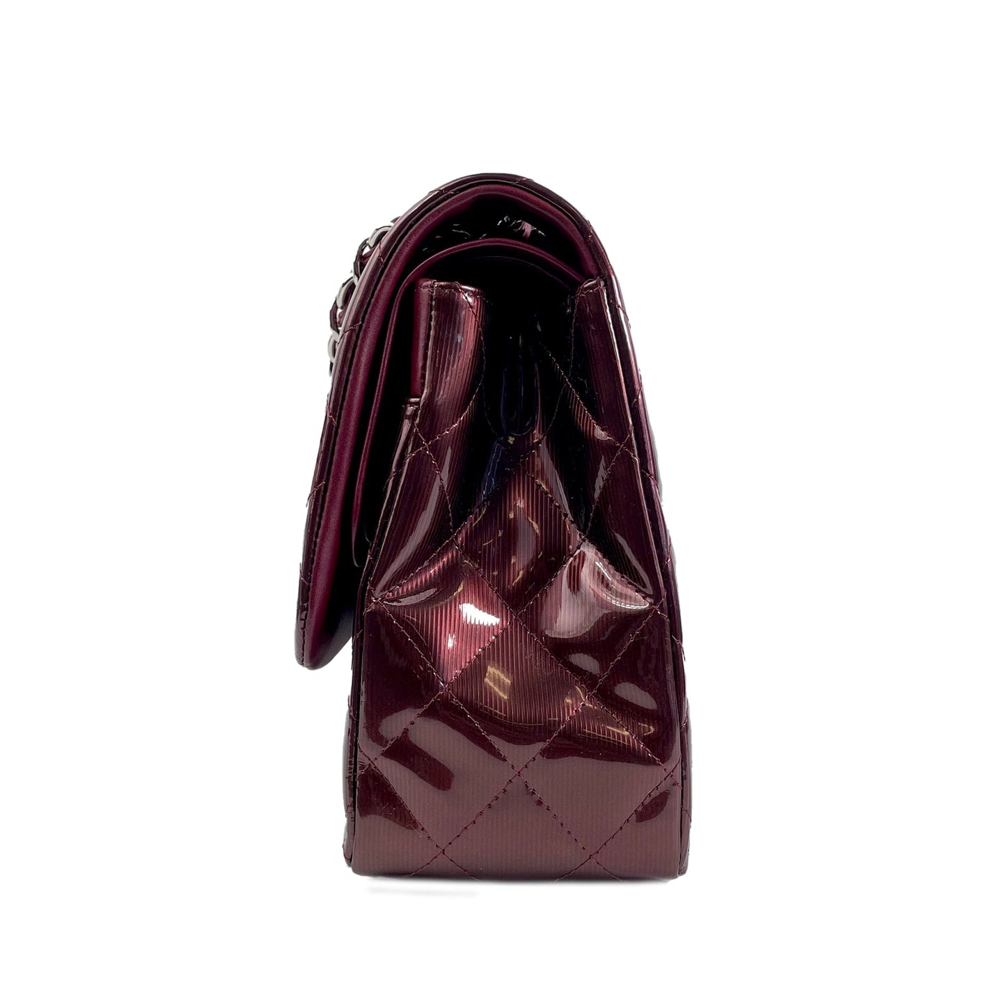 Luxury Chanel Jumbo Classic Patent Double Flap Shoulder Bag