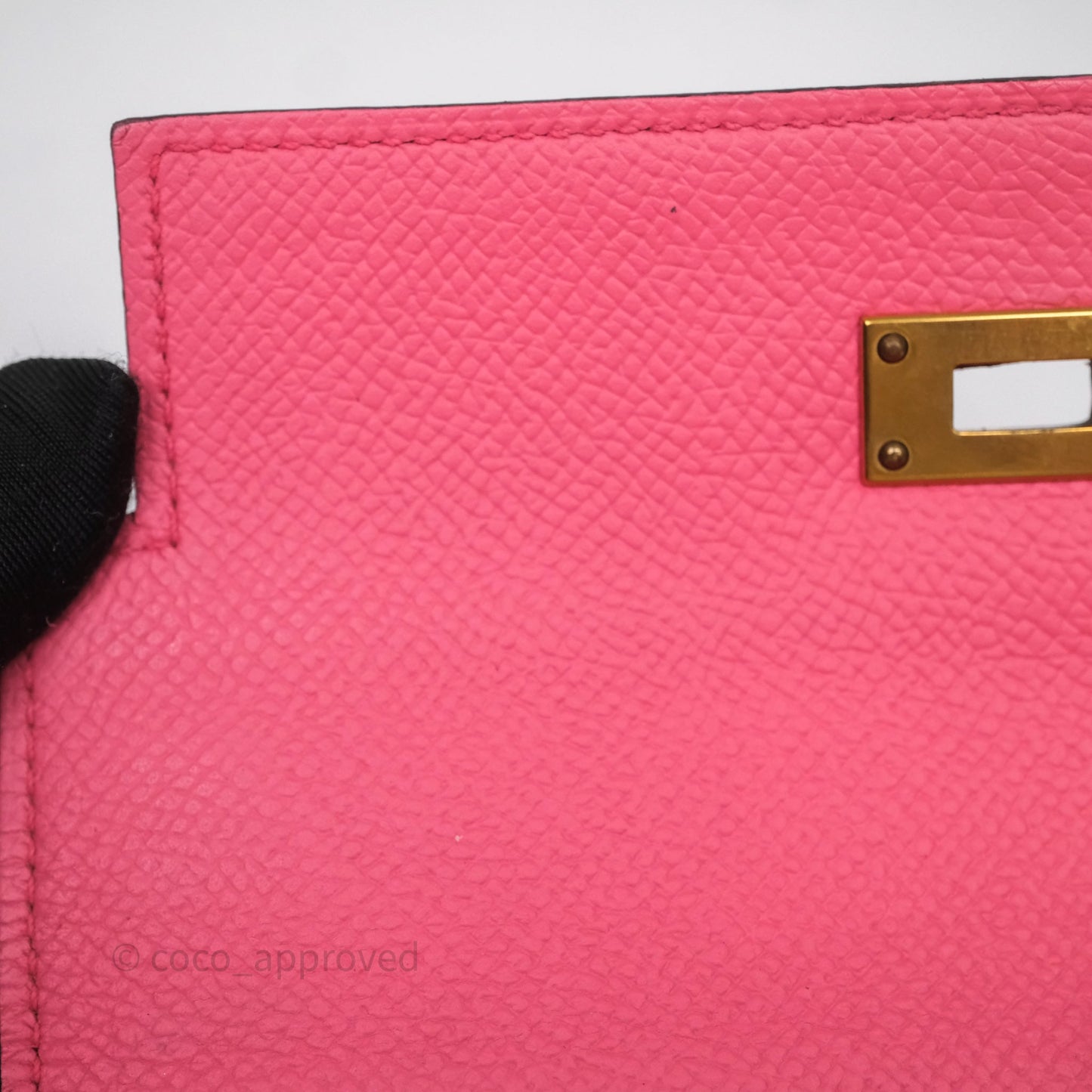 Hermès Kelly Depliant Medium Wallet Rose Epsom Gold Hardware