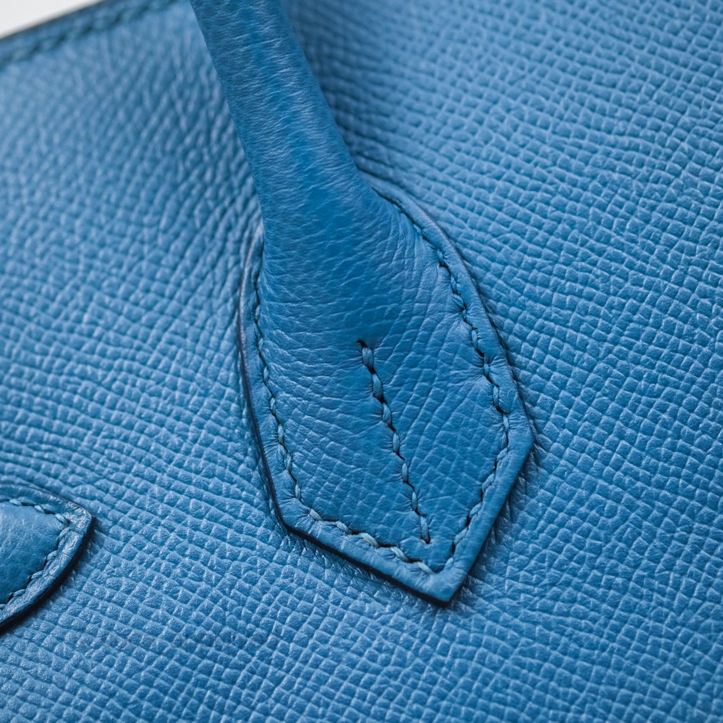 Hermès Birkin 30 Retourne Bleu Brighton 7E Epsom Gold Hardware