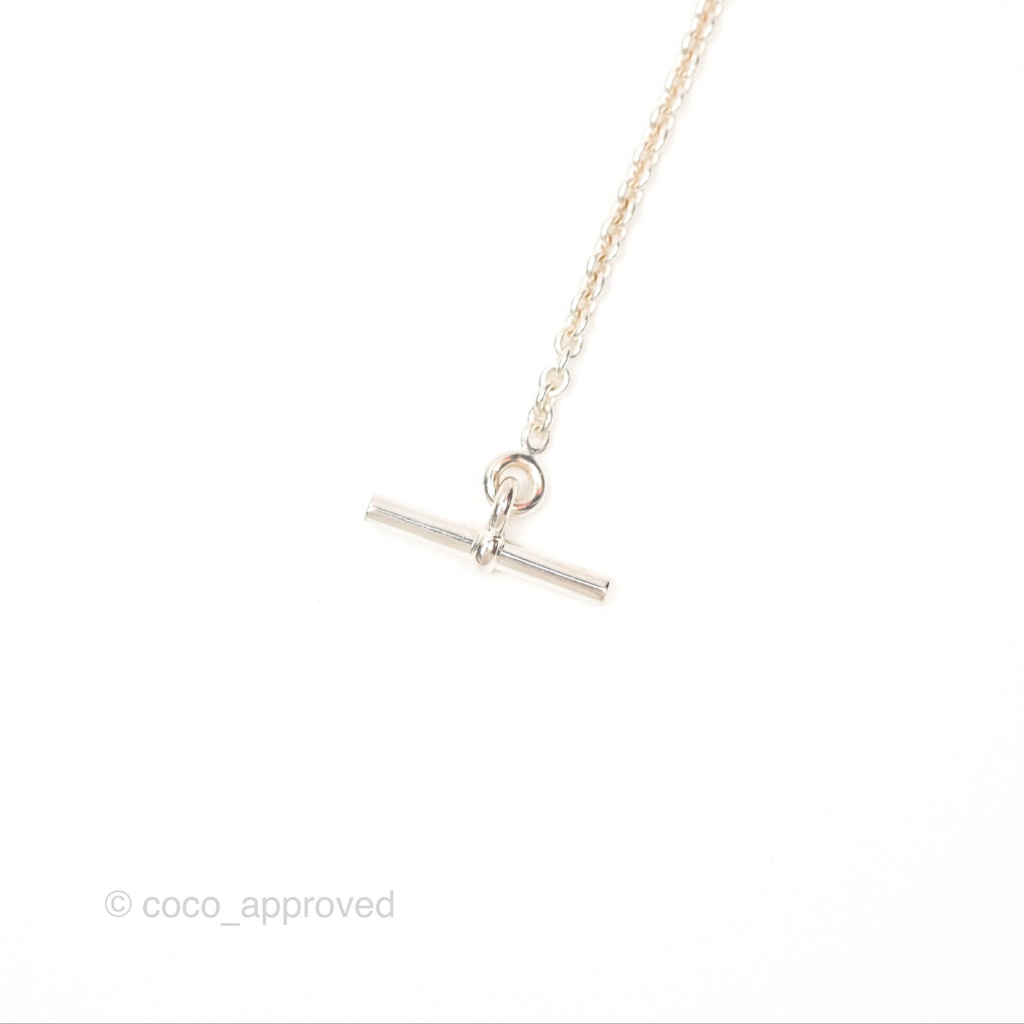 Hermès Chaine d'ancre Pendant Necklace Silver 925