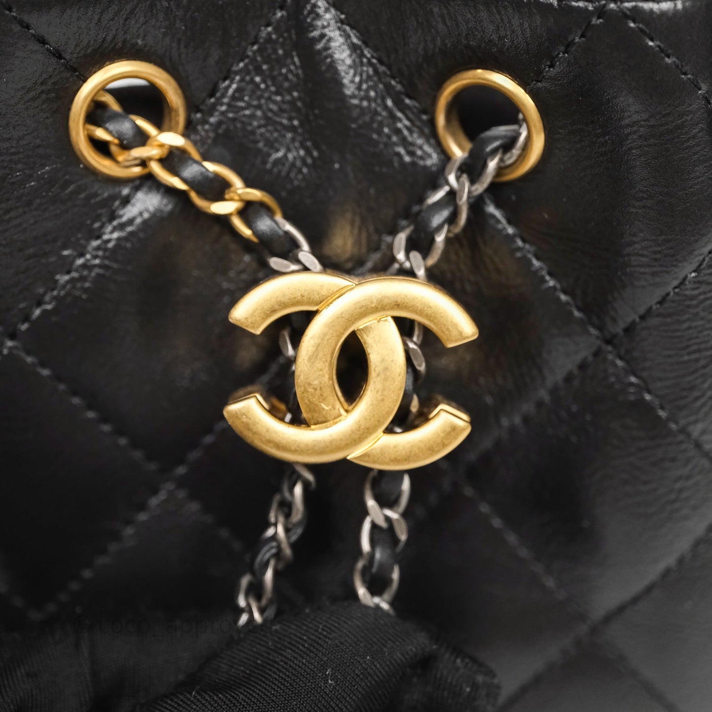 Chanel Mini 25 Black Bag Calfskin Mixed Hardware