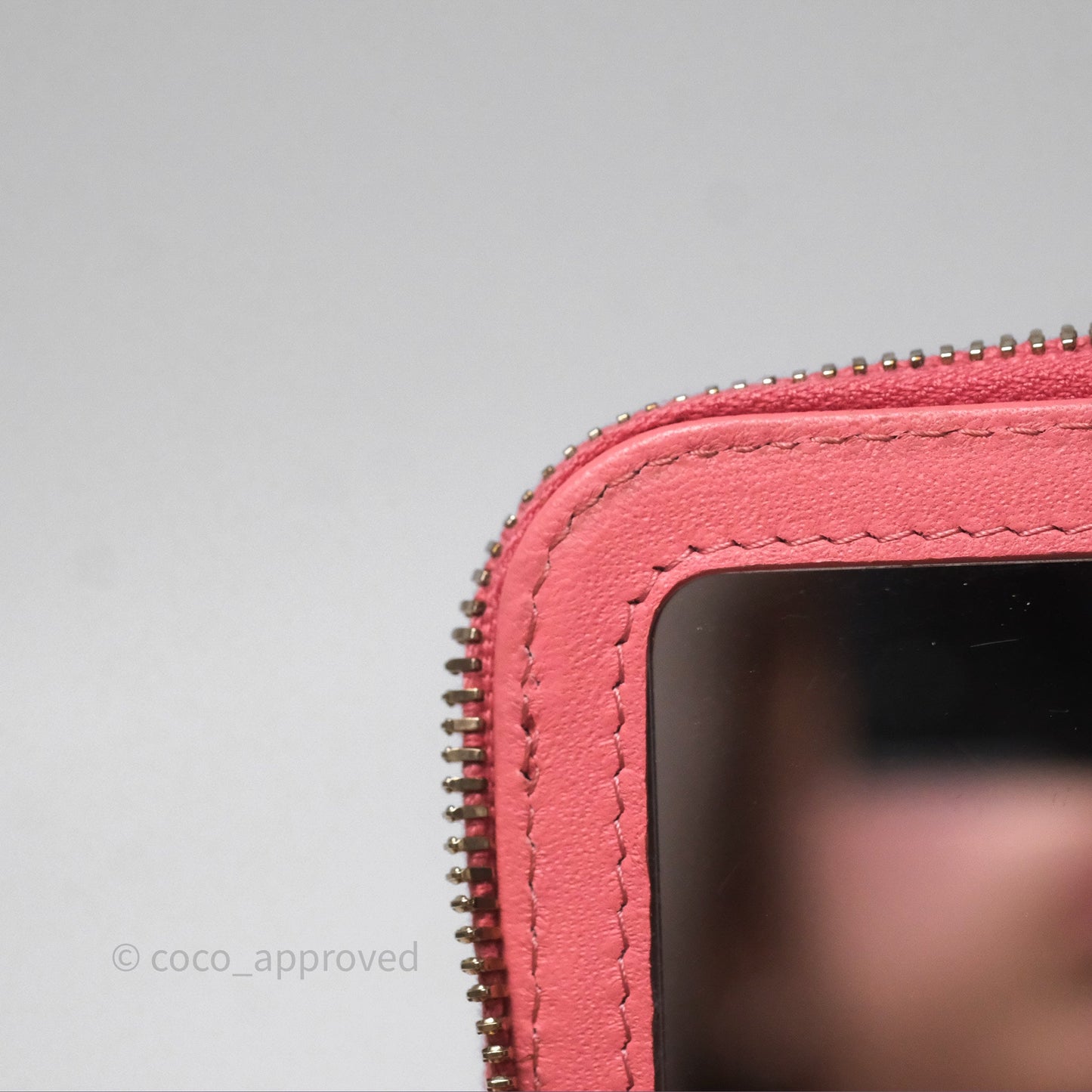 Chanel Vanity Rectangular Top Handle Pink Lambskin Gold Hardware