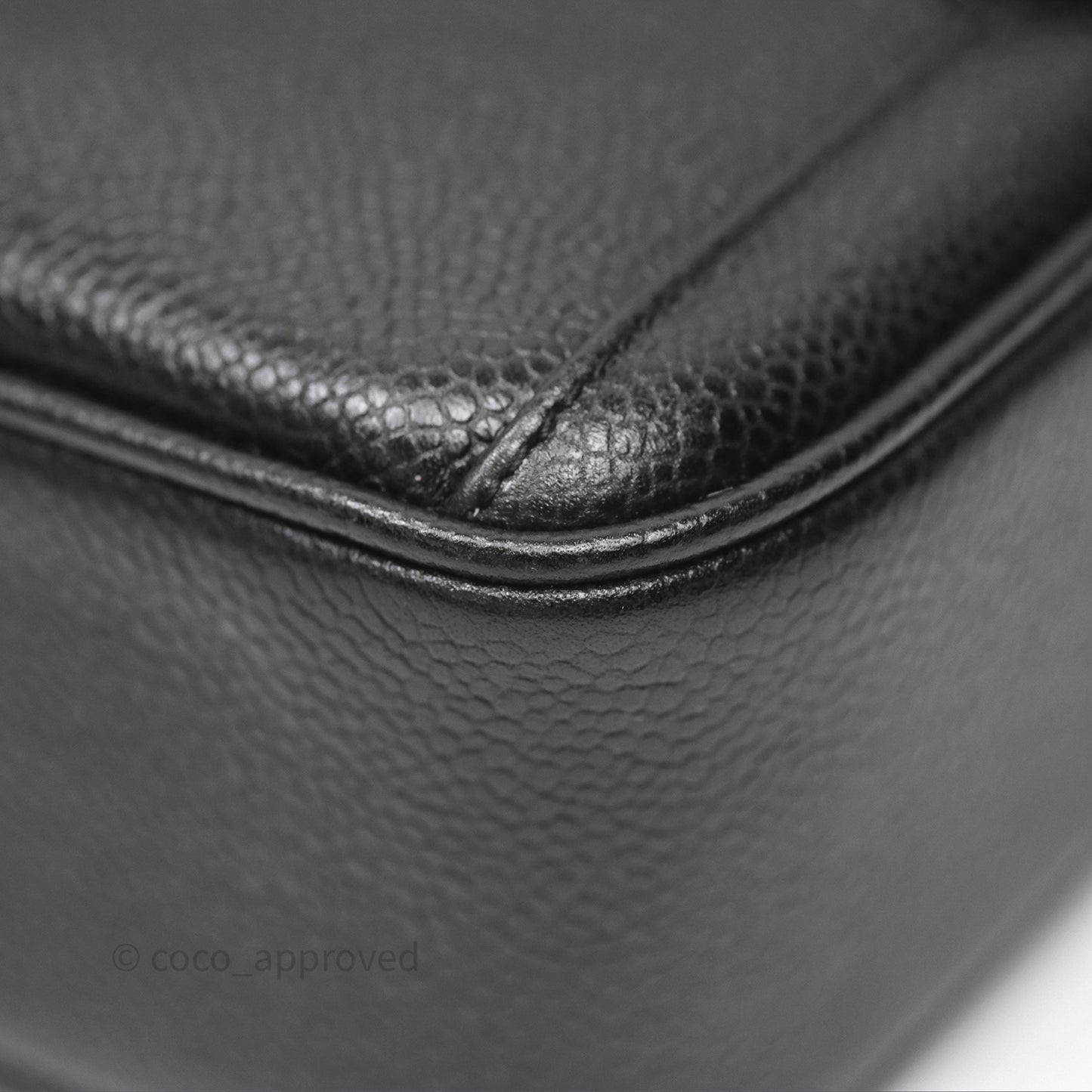 Chanel Vintage CC Camera Bag Black Caviar 24 Gold Hardware