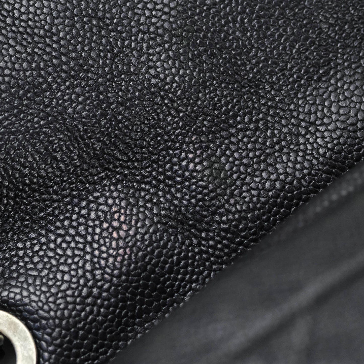Chanel Jumbo Easy Flap Bag Caviar Dark Grey Ruthenium Hardware