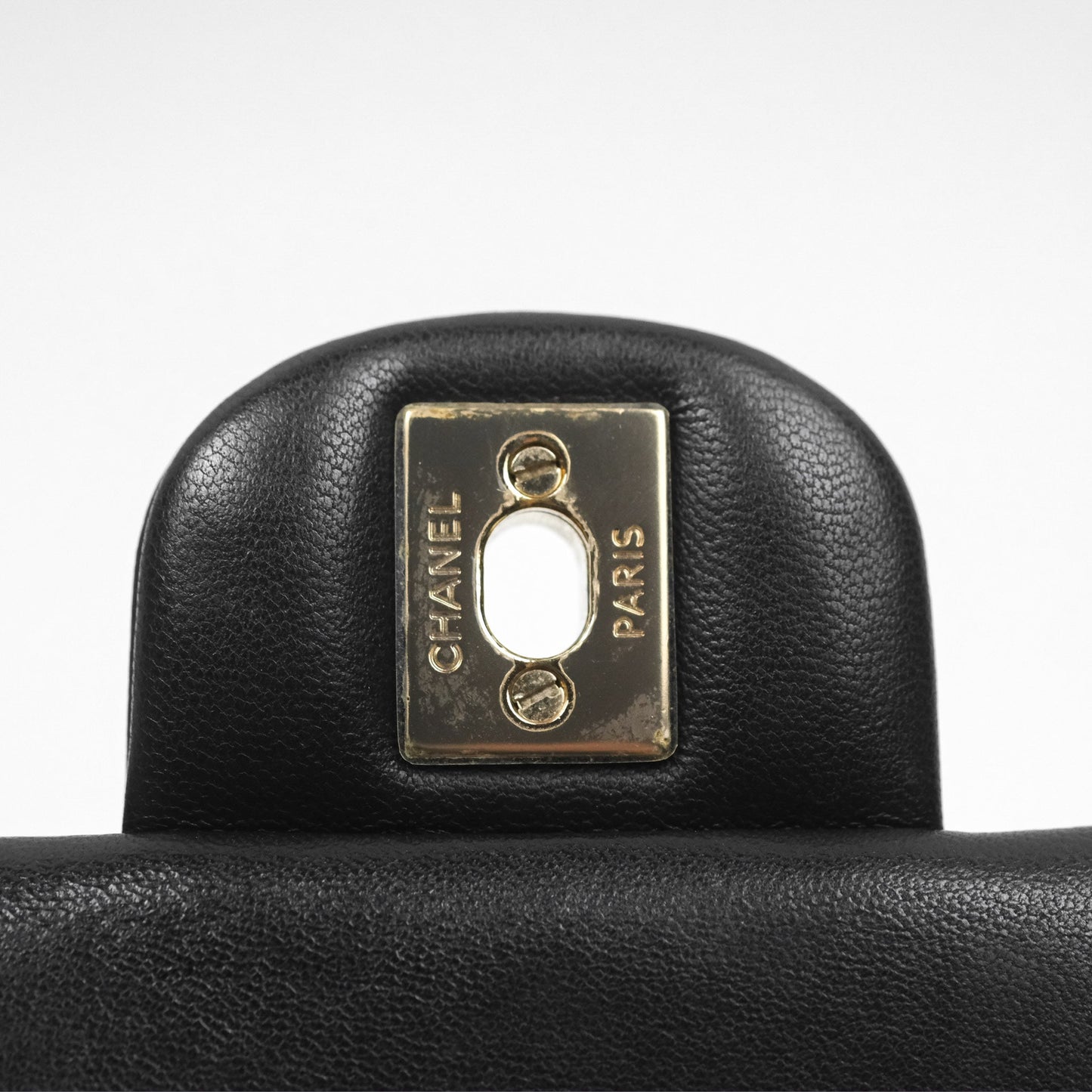 Chanel Quilted Mini Rectangular Flap Black Lambskin Gold Hardware