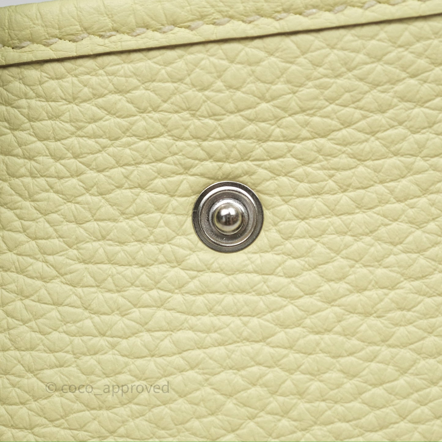 Hermès Mini Evelyne 16 Jaune Milton I8 Clemence Palladium Hardware