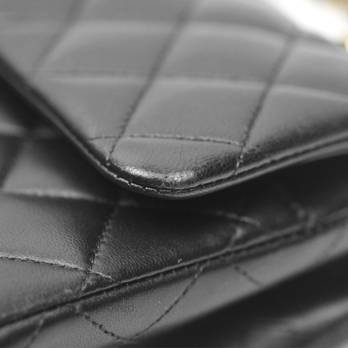 Chanel Small Classic Quilted Flap Black Lambskin Gold Hardware