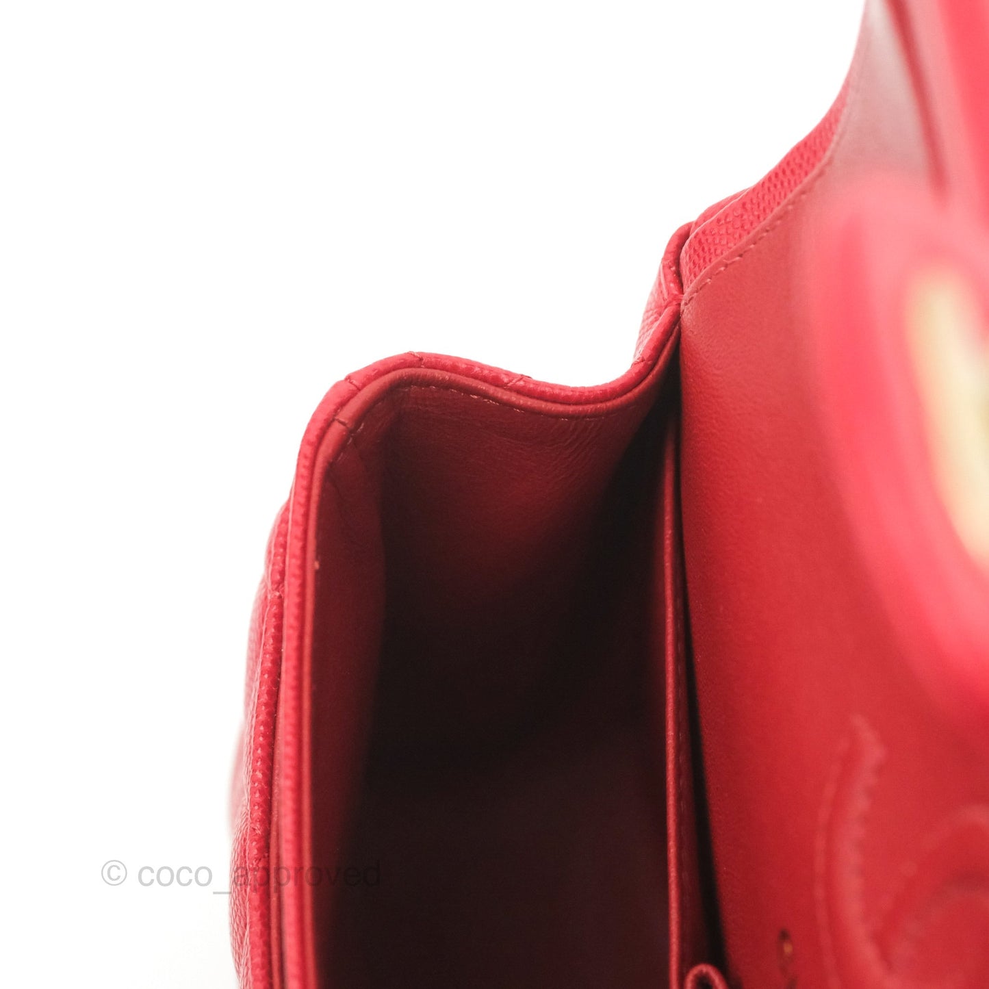 Chanel Classic Small S/M Flap Red Caviar Gold Hardware