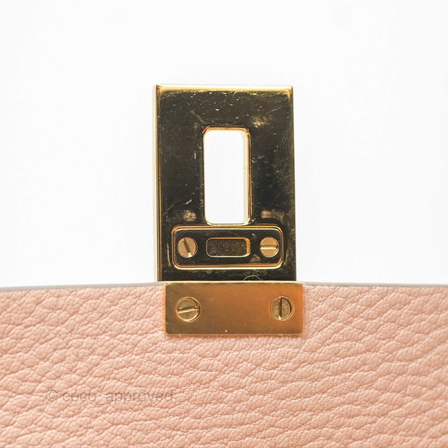 Chloe Drew Crossbody Bag Pink Grained Leather