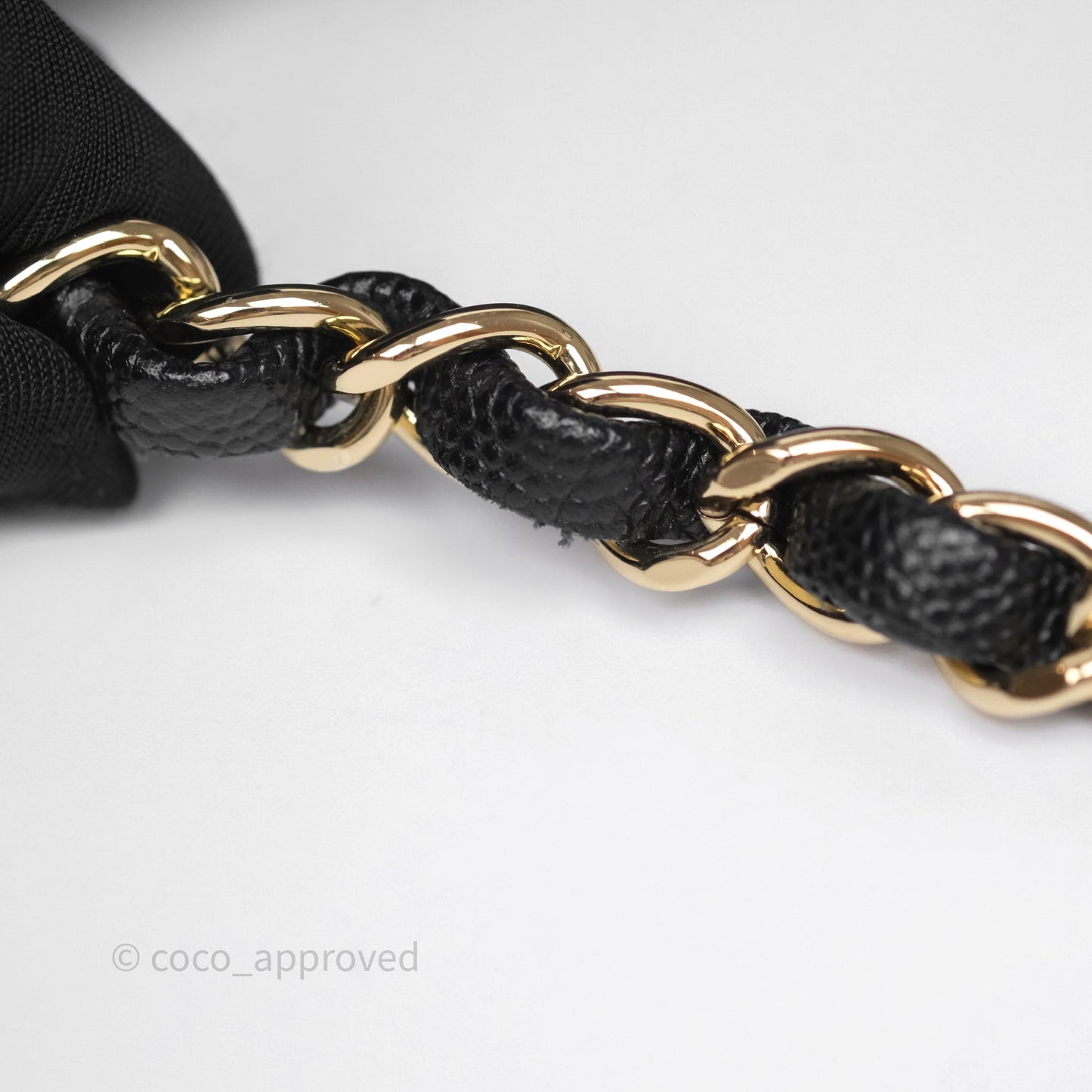 Chanel Mini Rectangular Chevron Black Caviar Gold Hardware