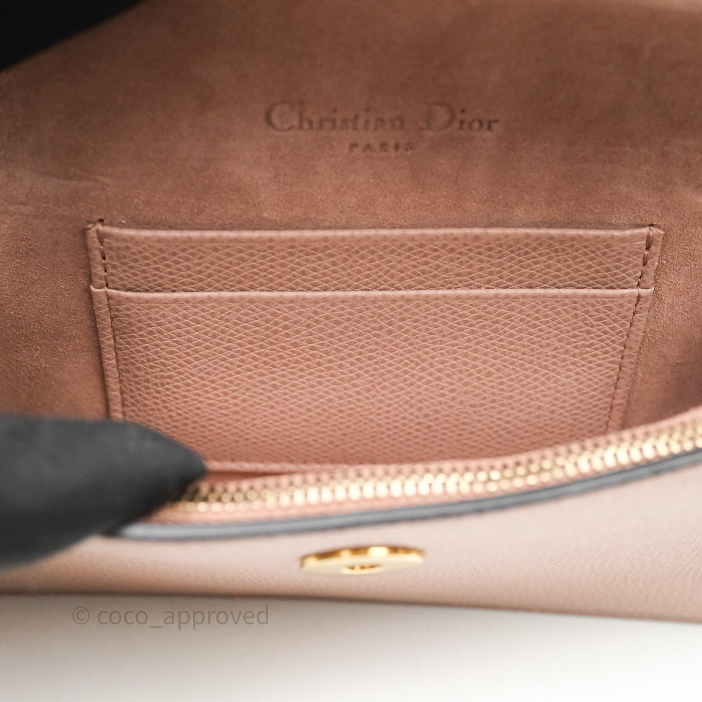 Christian Dior Saddle Belt Pouch Dusty Pink Matte Calfskin Gold Hardware