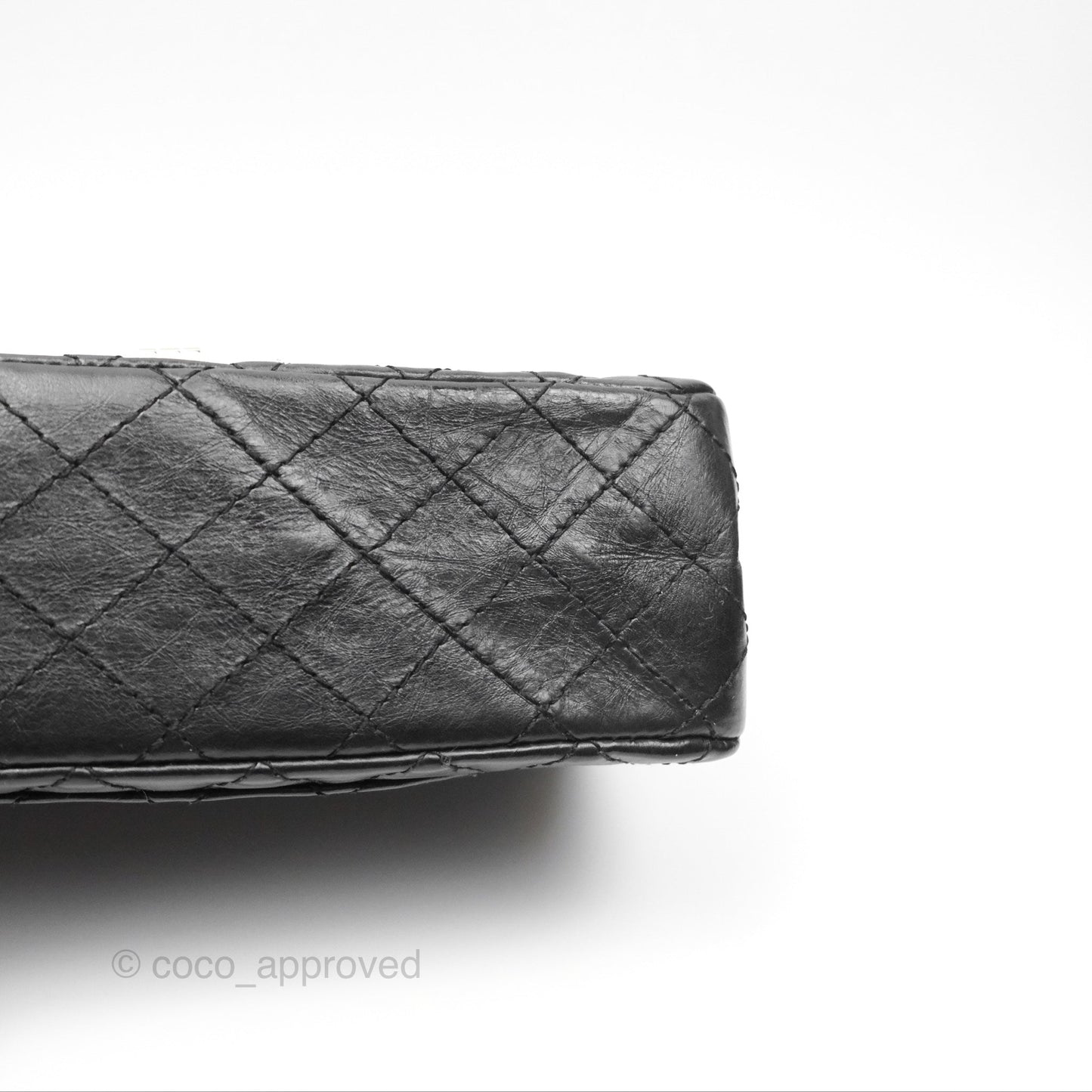 Chanel Reissue 225 Quilted Black Aged Calfskin Aged Gold Hardware