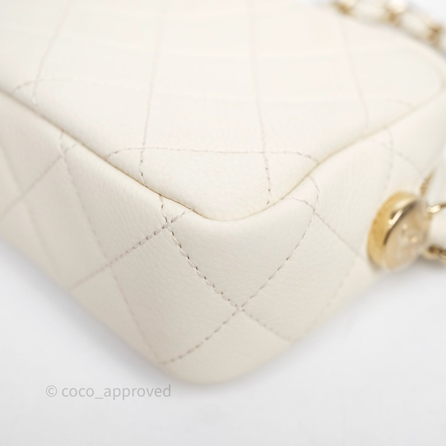 Chanel Mini Camera Bag Light Beige Caviar Gold Hardware