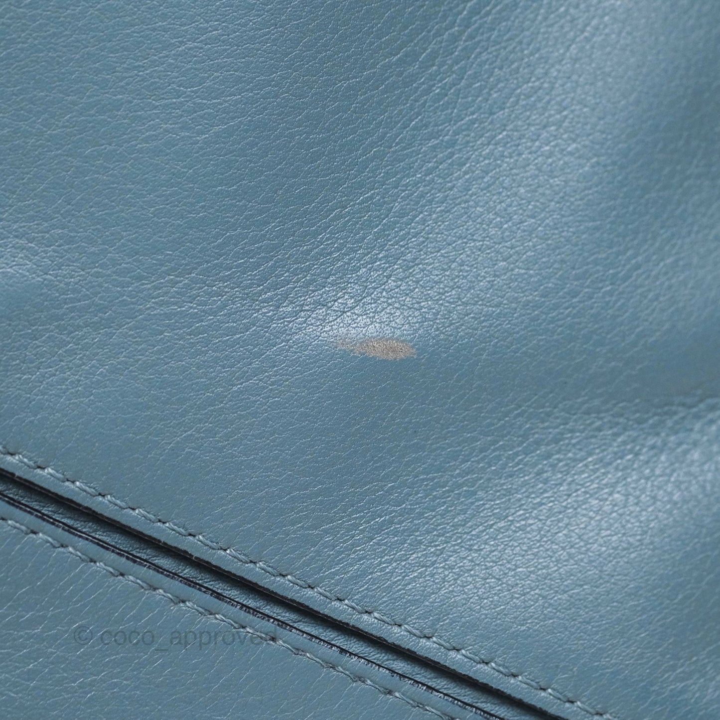 Loewe Medium Puzzle Bag Blue Calfskin Silver Hardware