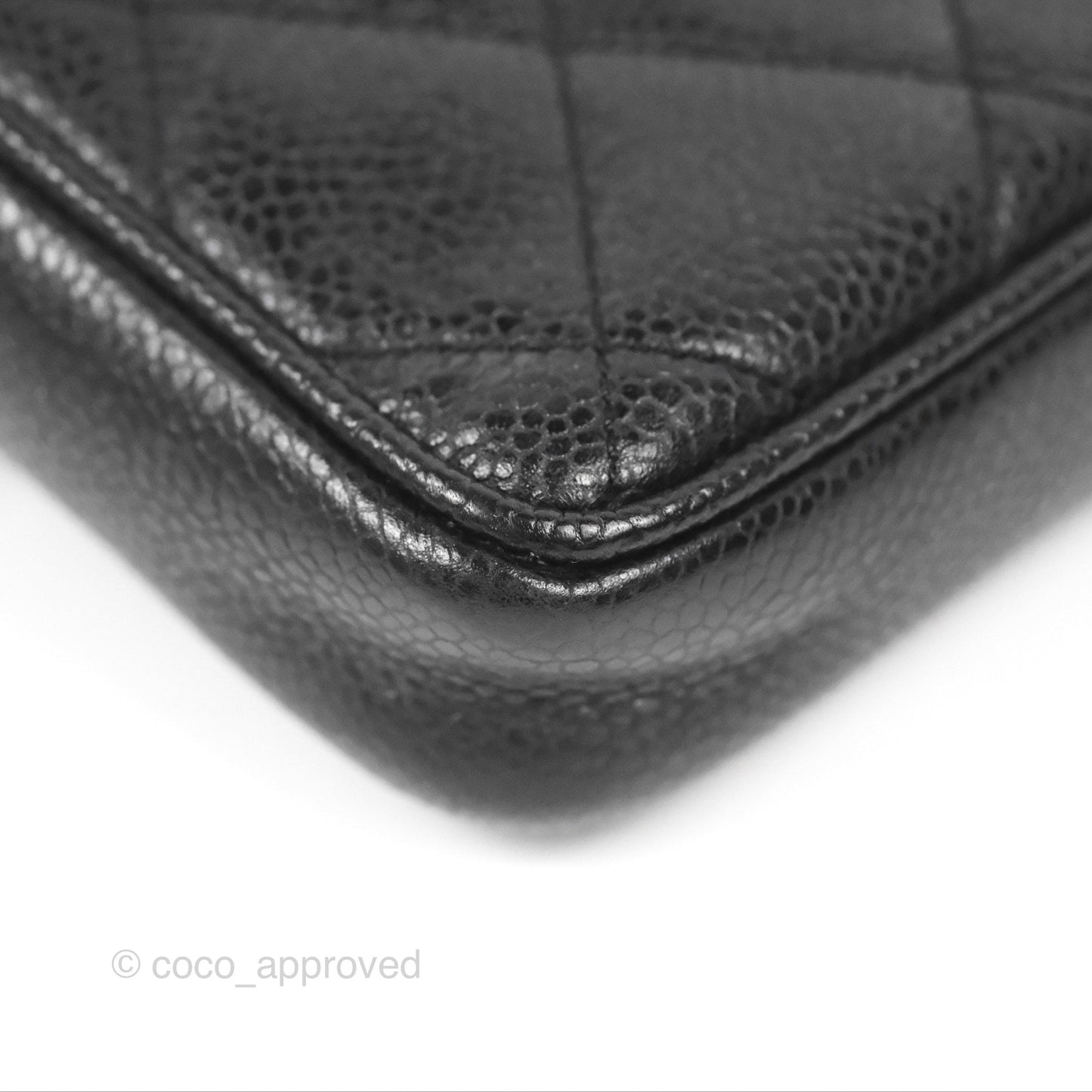 Chanel Vintage Belt Bag Quilted Black Caviar 24K Gold Hardware