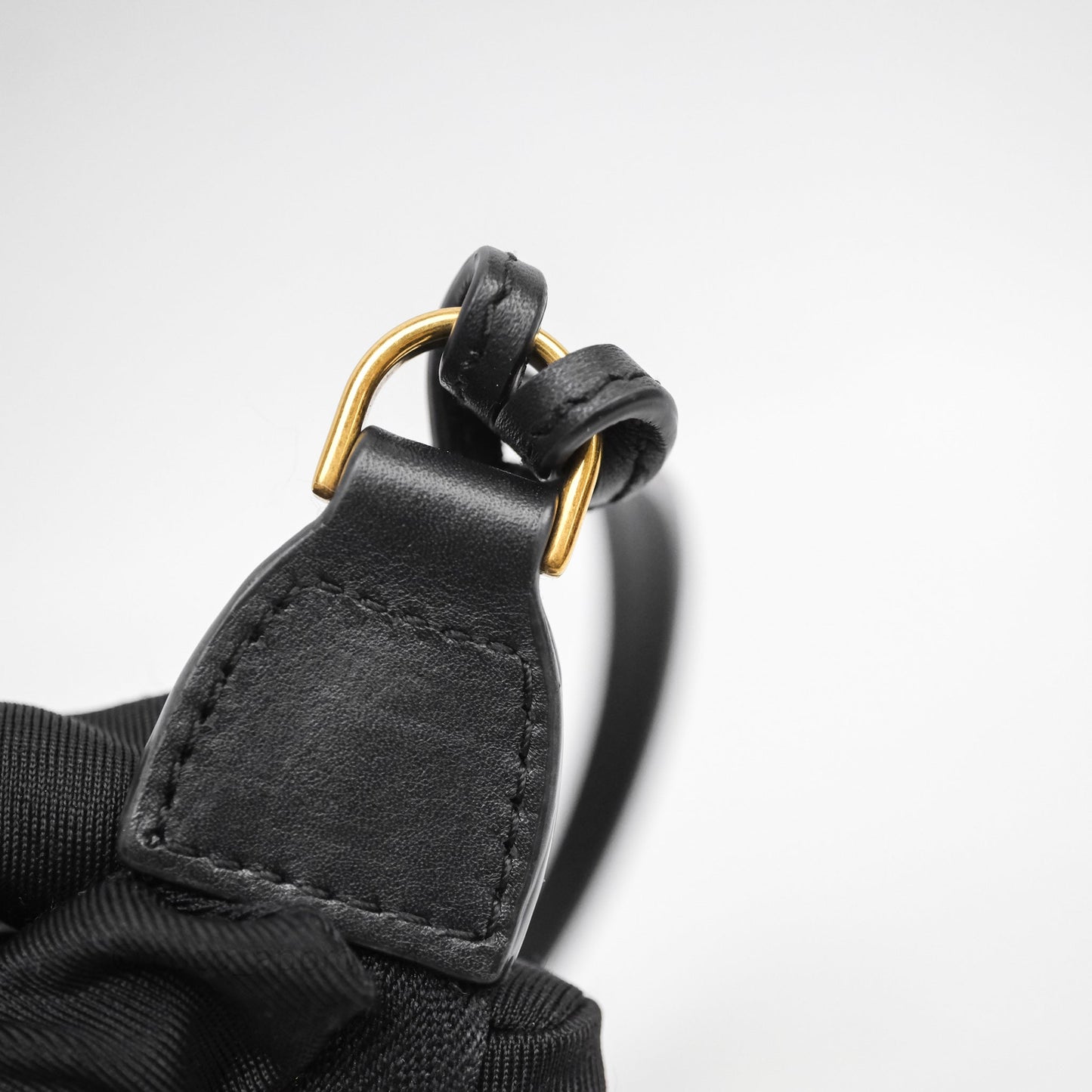Balenciaga Rodeo Sling Pochette Leather Shoulder Bag Black Calfskin