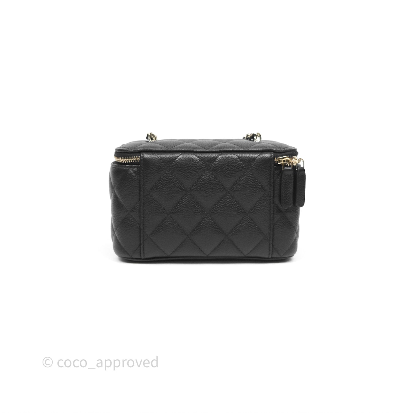 Chanel Classic Vanity with CC Logo Chain Caviar Gold Hardware