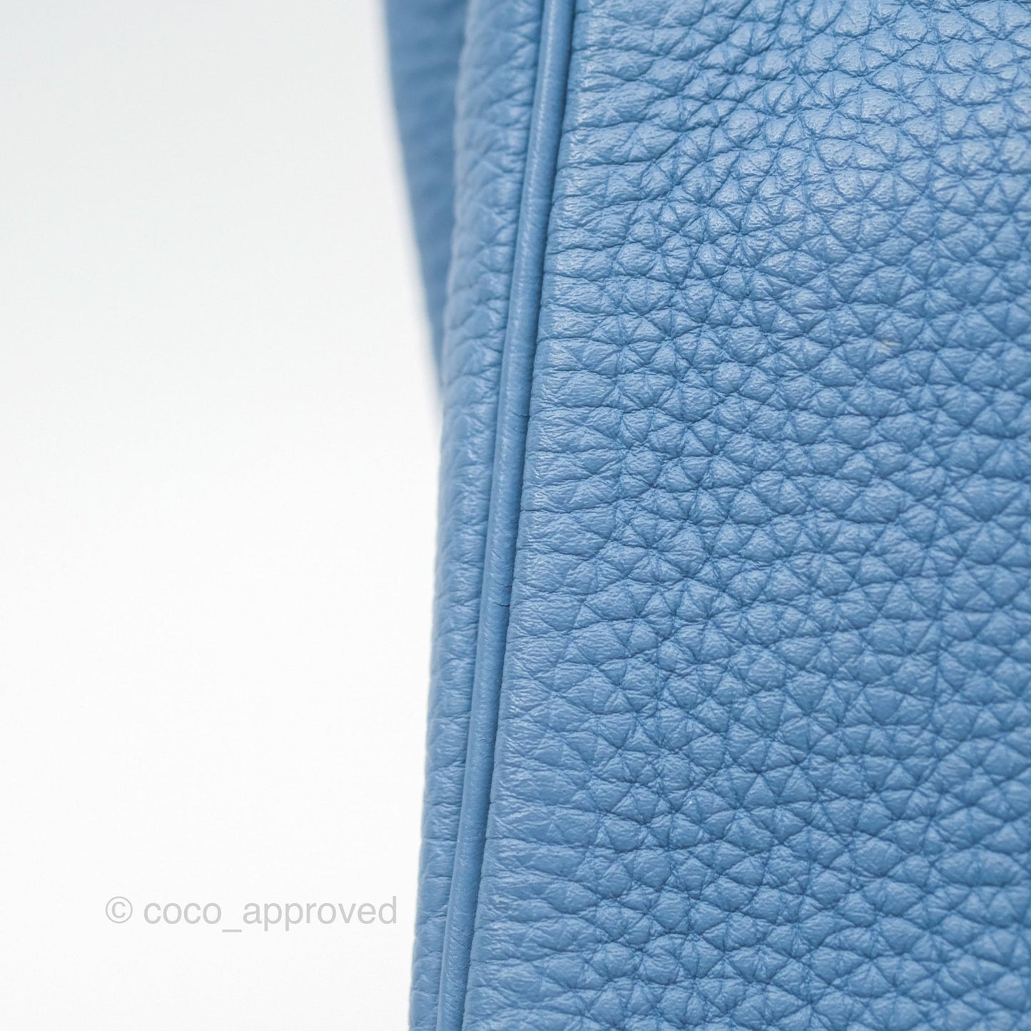Hermes Kelly 25 Togo Bleu Azur 7R Gold Hardware