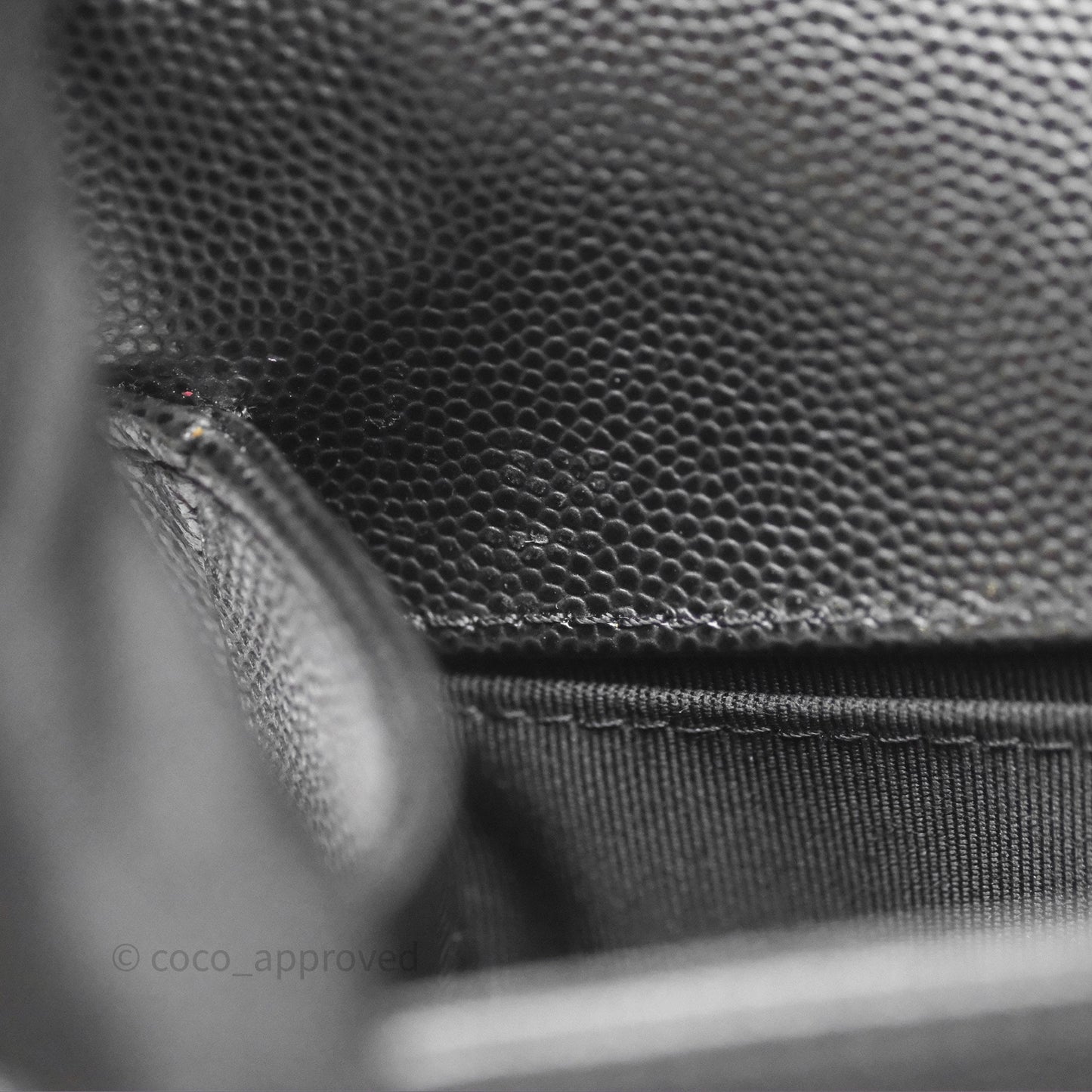 Chanel Quilted Medium Boy Black Caviar Ruthenium Hardware