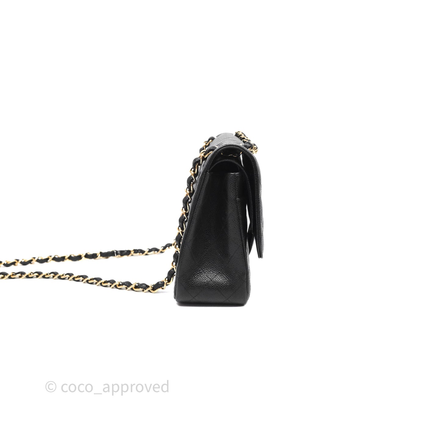 Chanel Jumbo Double Flap Black Caviar Gold Hardware⁣⁣