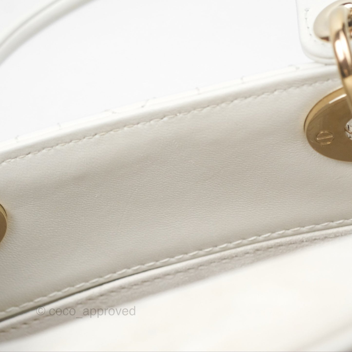 Christian Dior Small Lady Dior My ABCDior Bag Latte Cannage Lambskin
